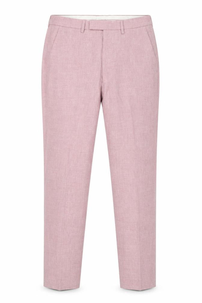 Marks & Spencer Men’s Pink Slim Fit Dress Trousers 30W 33L