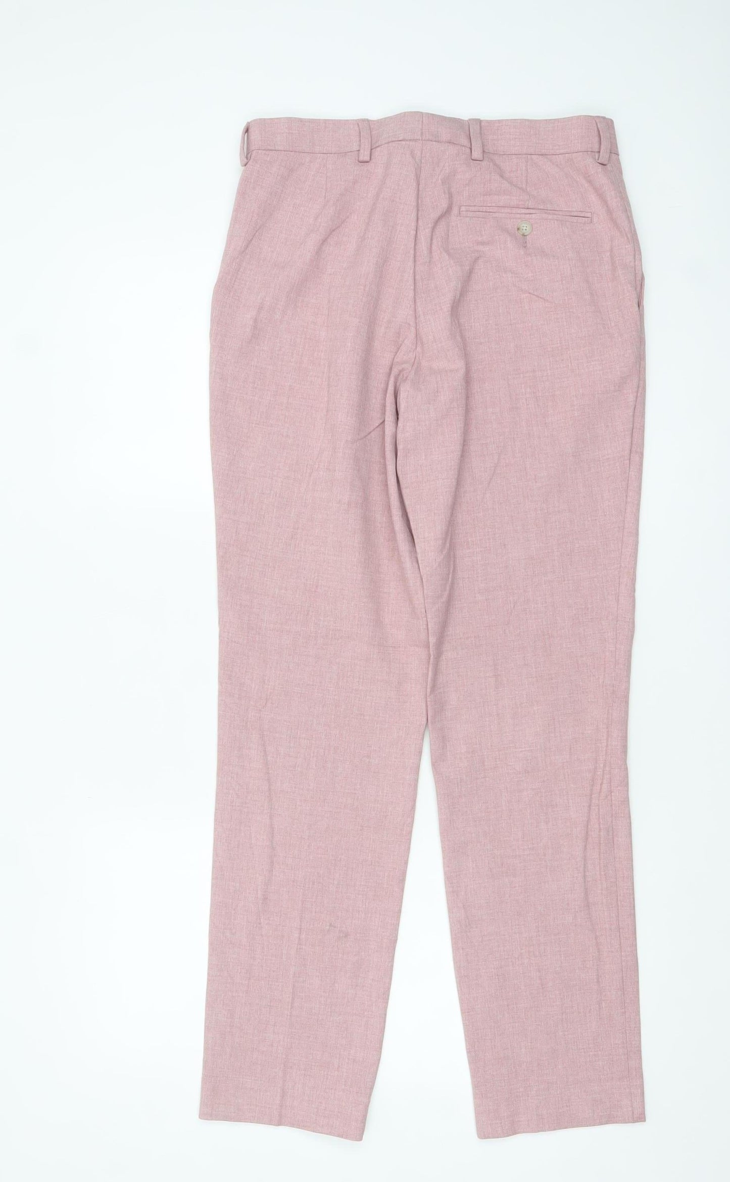 Marks and Spencer Men's Pink Slim Fit Chino Trousers 30x31