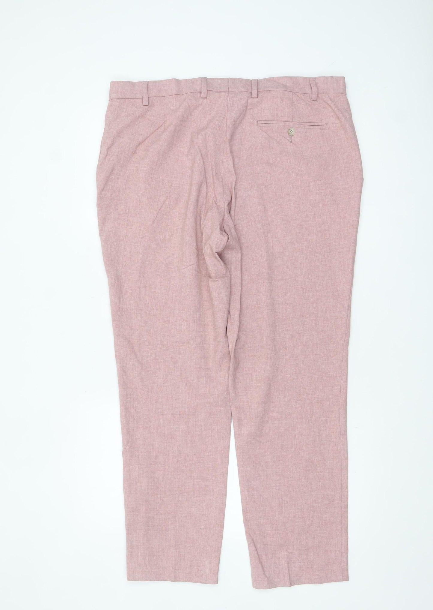 Marks and Spencer Men’s Pink Slim Fit Chino Trousers 38S