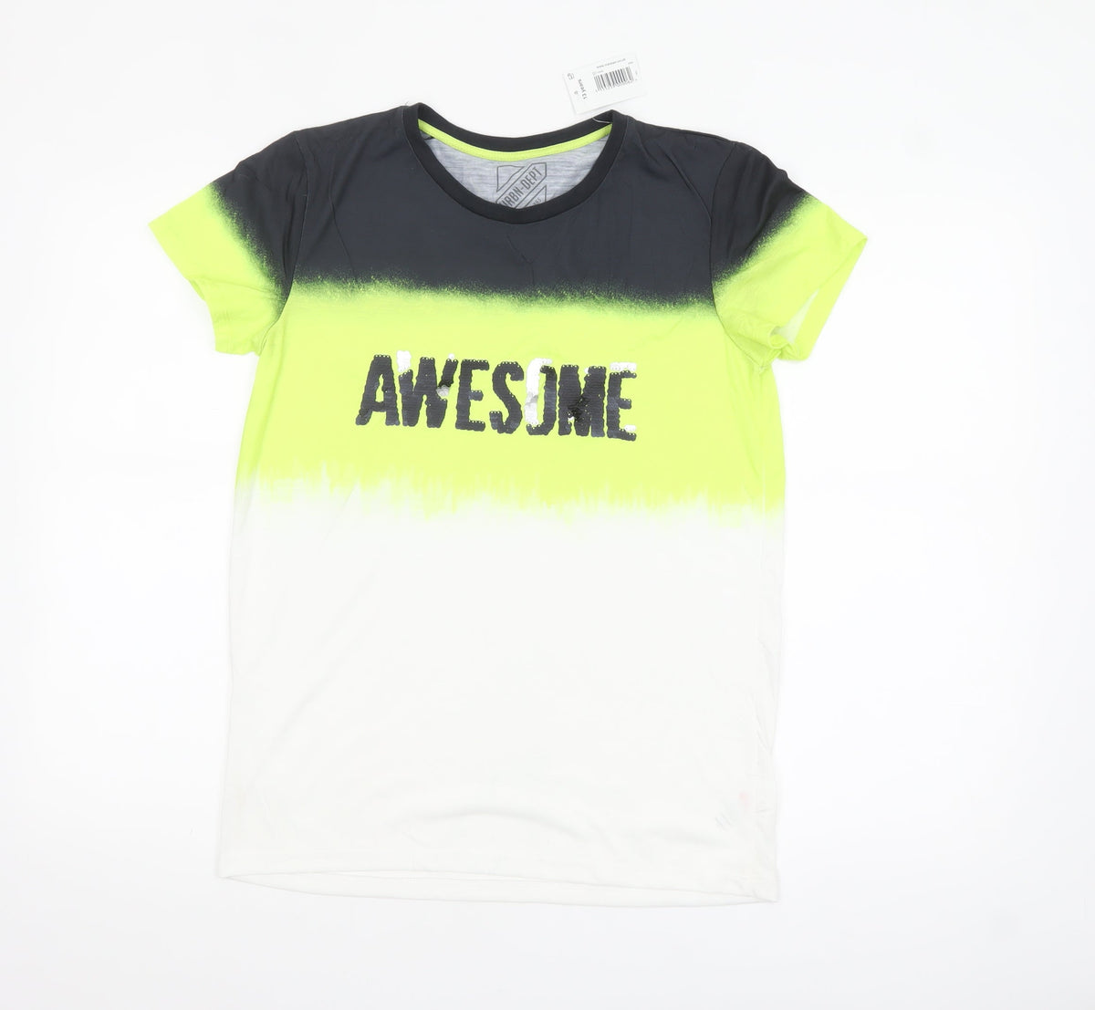 URBN-DEPT Boys Multicoloured Awesome Graphic T-Shirt 13 Years