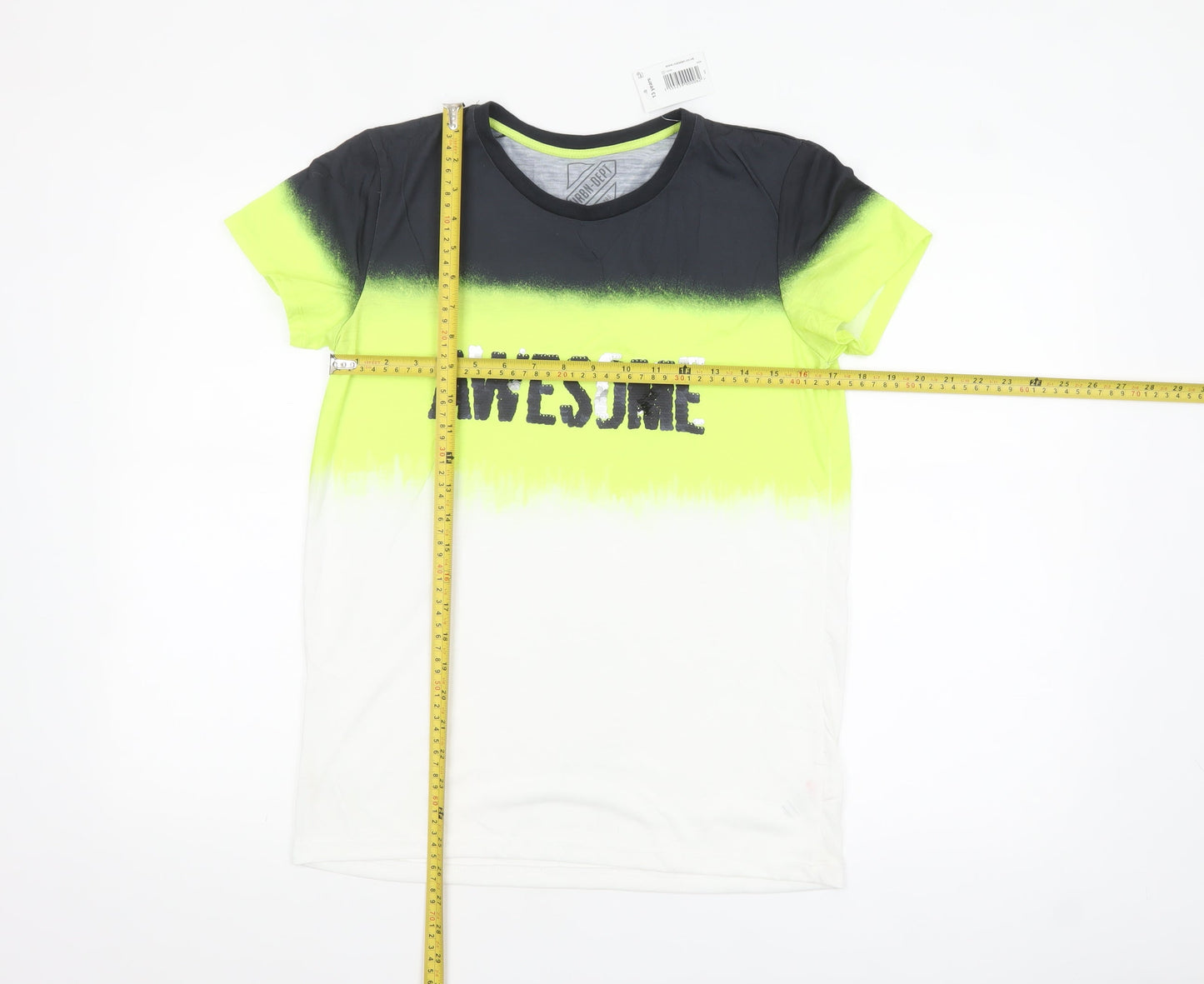 URBN-DEPT Boys Multicoloured Awesome Graphic T-Shirt 13 Years