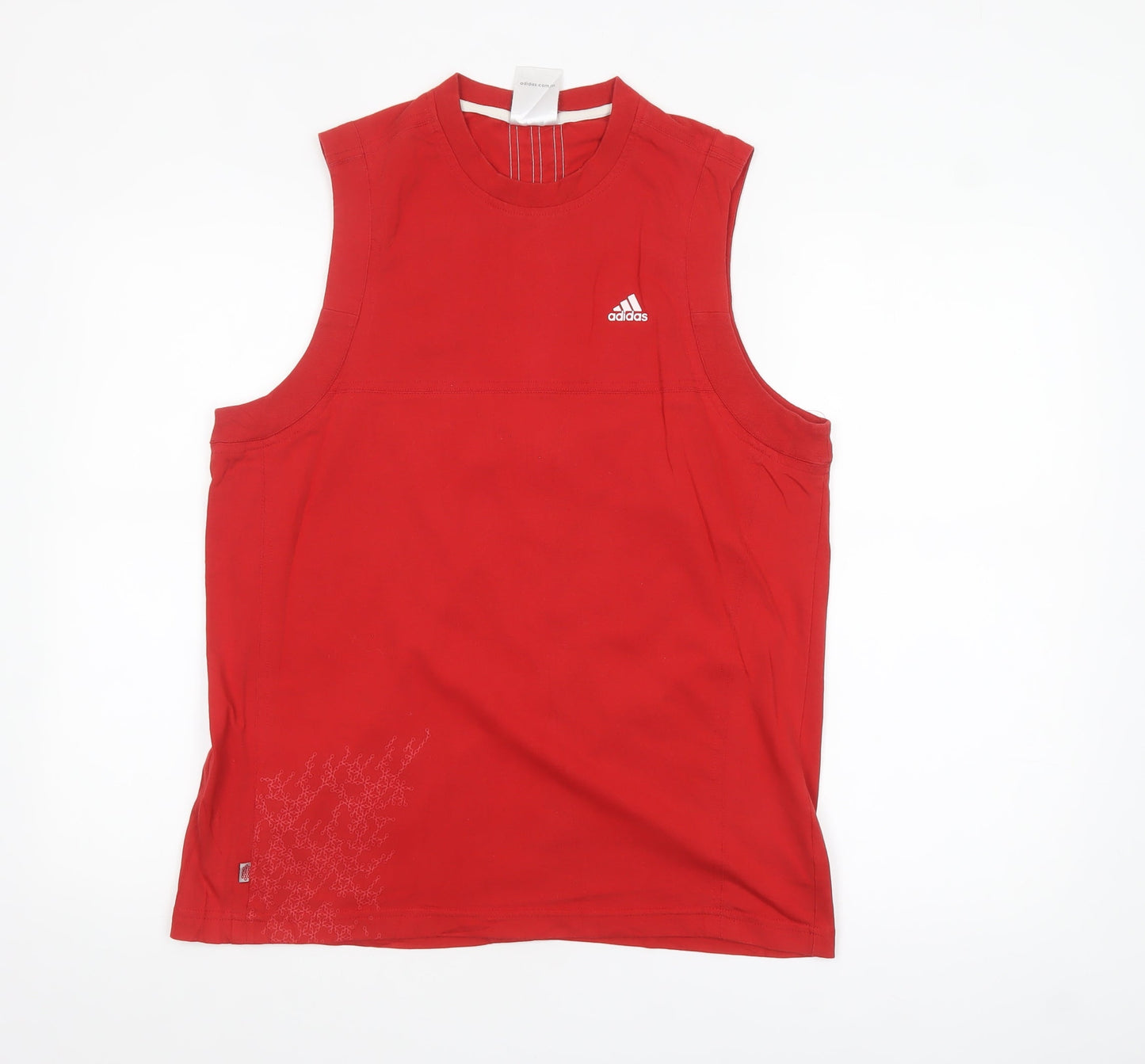 Adidas Men's Red Sleeveless Sports Top Size M Regular Fit