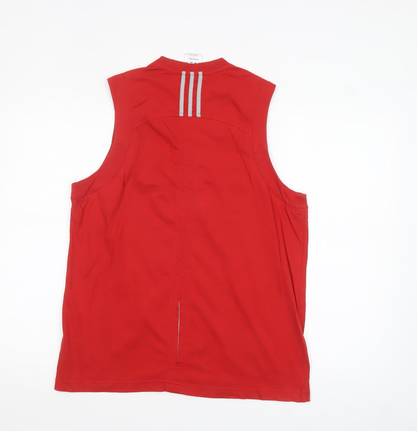 Adidas Men's Red Sleeveless Sports Top Size M Regular Fit