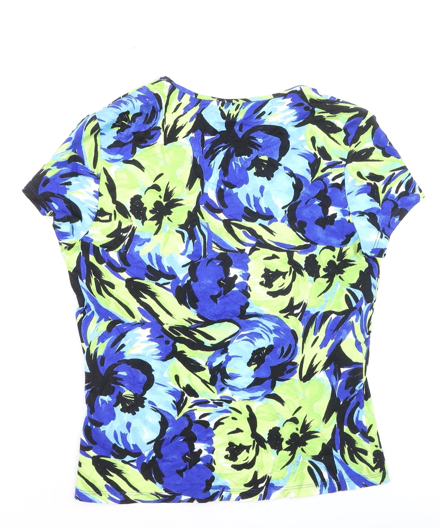 Precis Women’s Multicoloured Floral Viscose Stretch T-Shirt Size S