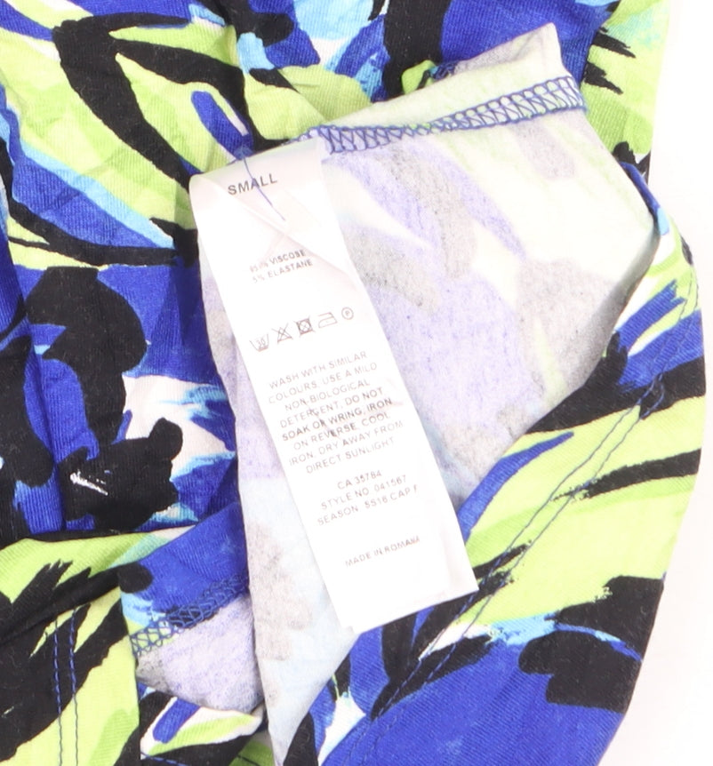 Precis Women’s Multicoloured Floral Viscose Stretch T-Shirt Size S