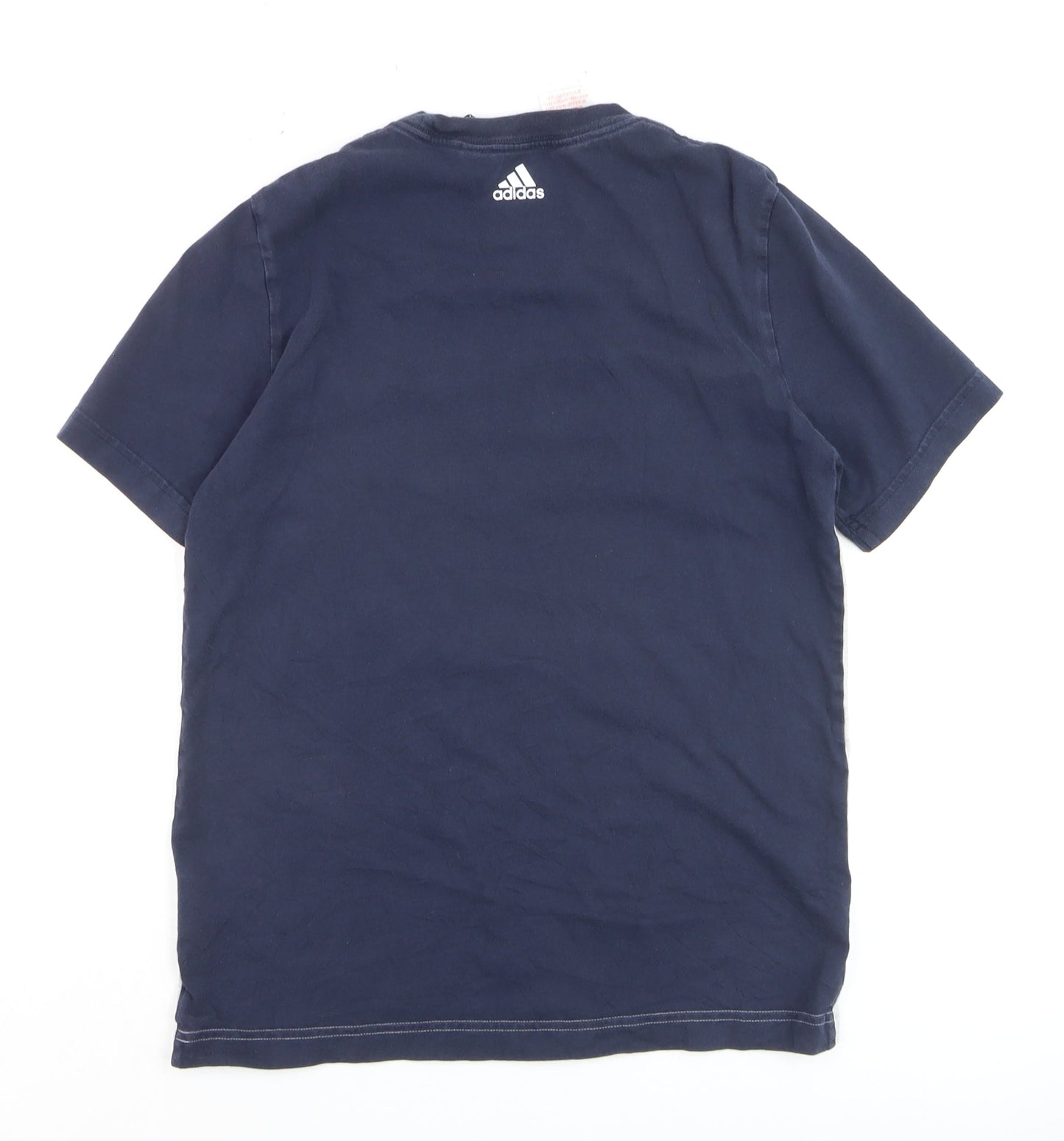 Adidas Teens Multicoloured Cotton Crew Neck Short Sleeve T-Shirt Size 13