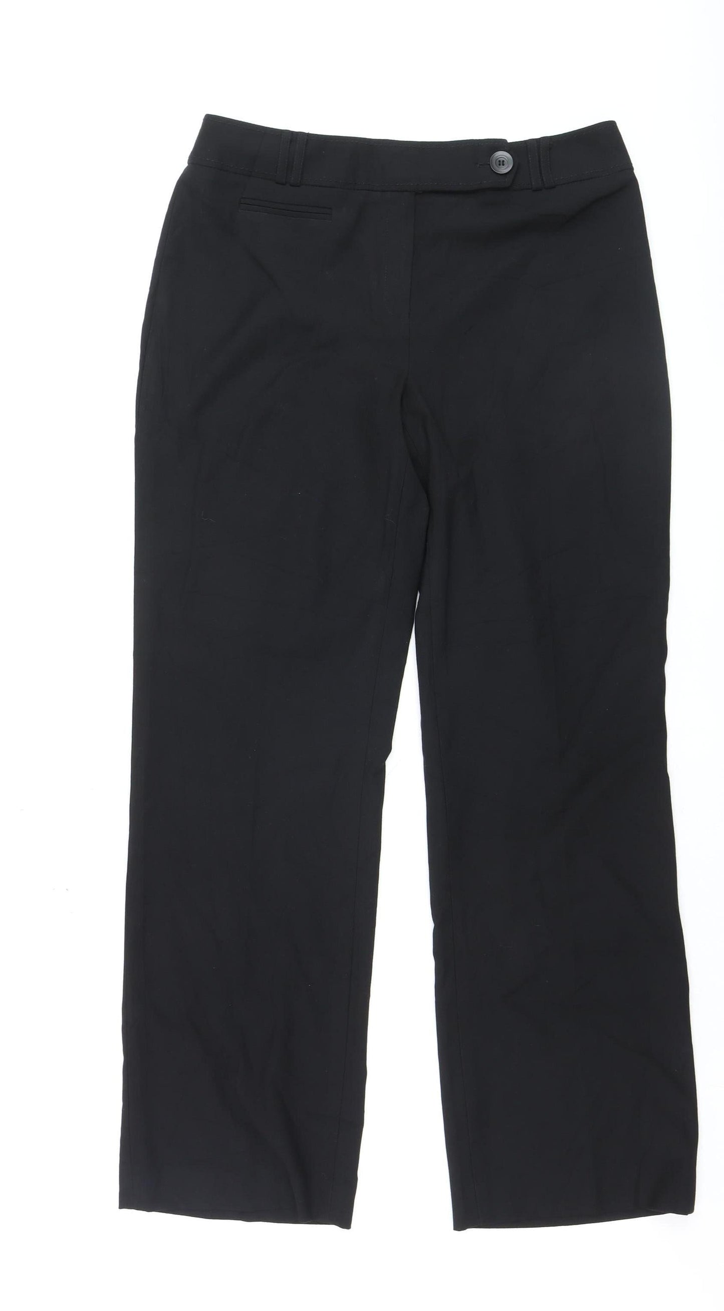 Chloe White by Autonomy Womens Black Straight Dress Pants Size 12