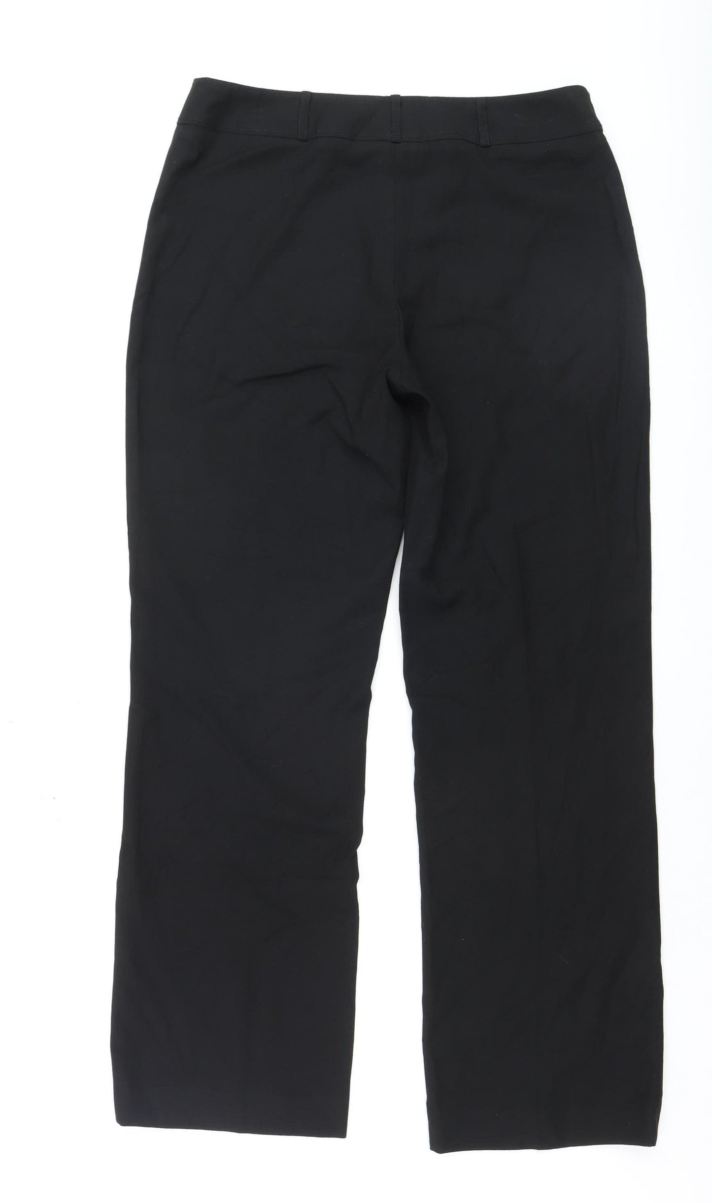 Chloe White by Autonomy Womens Black Straight Dress Pants Size 12