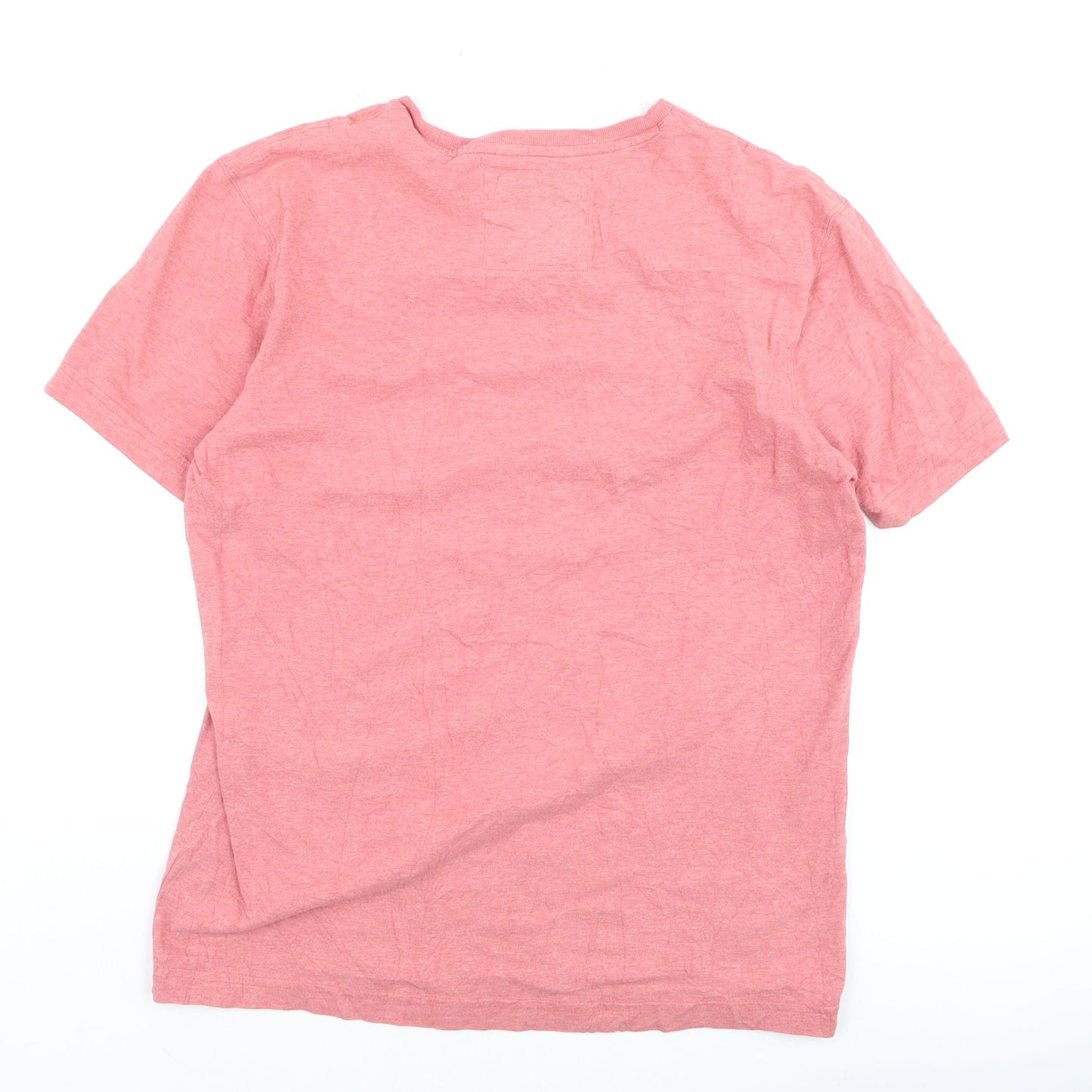 Crew Clothing Company Men's Pink Cotton Short Sleeve T-Shirt M