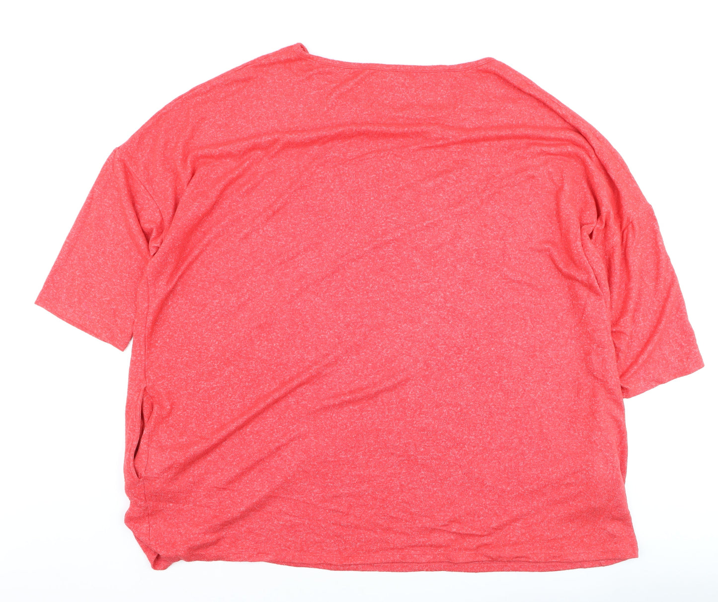 Capsule Women’s Red Plus Size 28/30 Relaxed Fit Basic T-Shirt