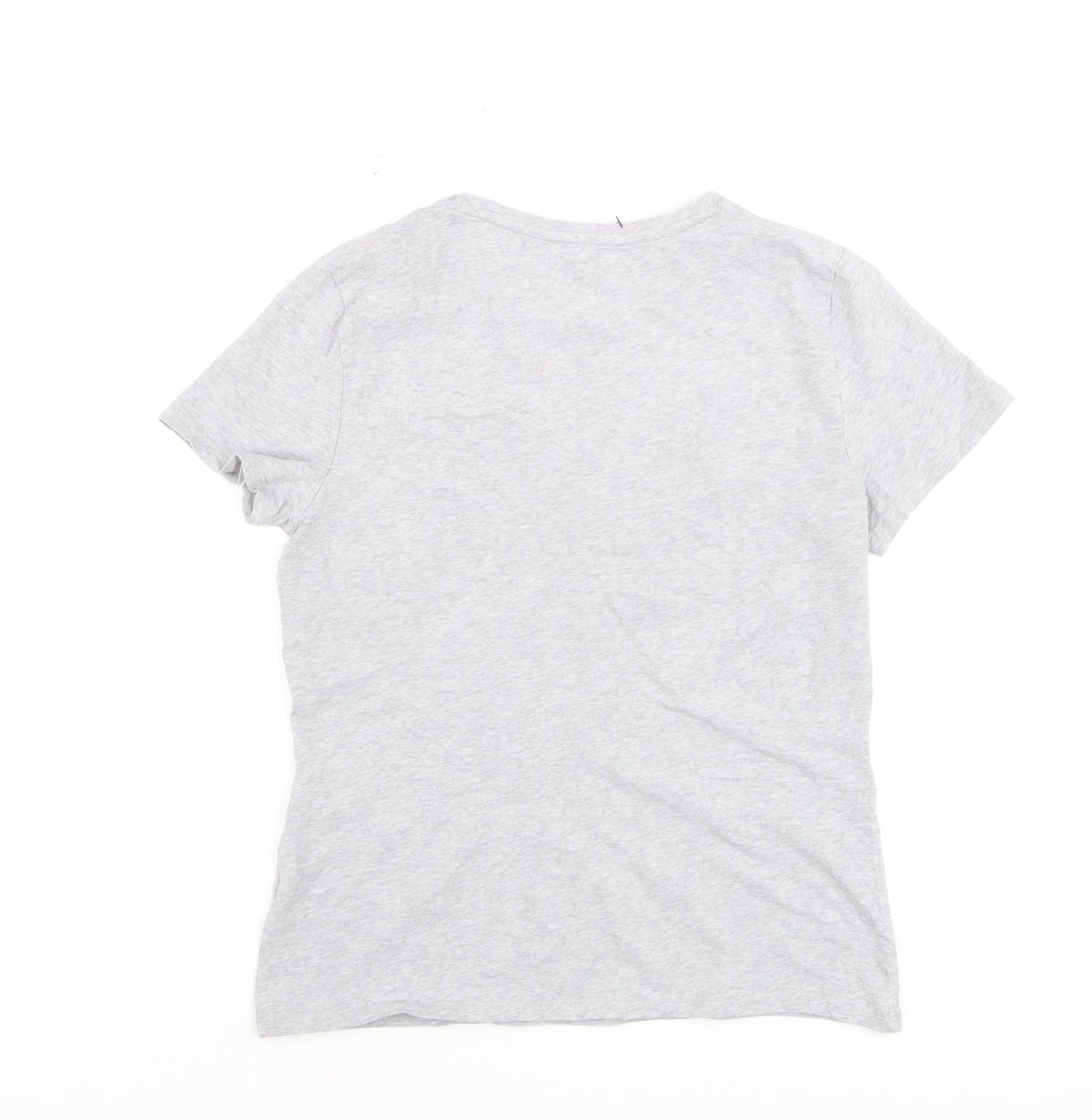 Marks and Spencer Womens Grey Crew Neck Short Sleeve T-Shirt Size 12