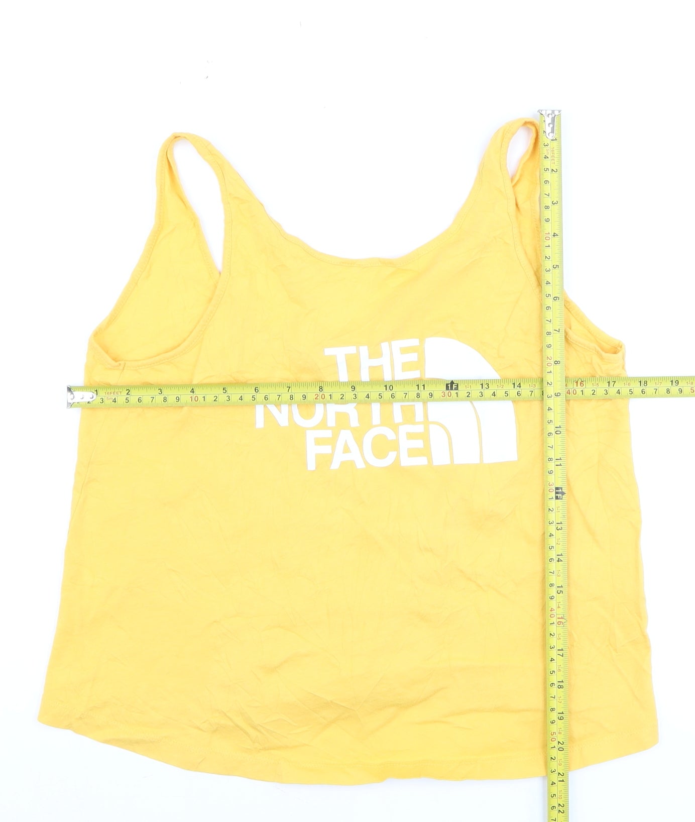 The North Face Womens Yellow Cotton Tank Top Size S