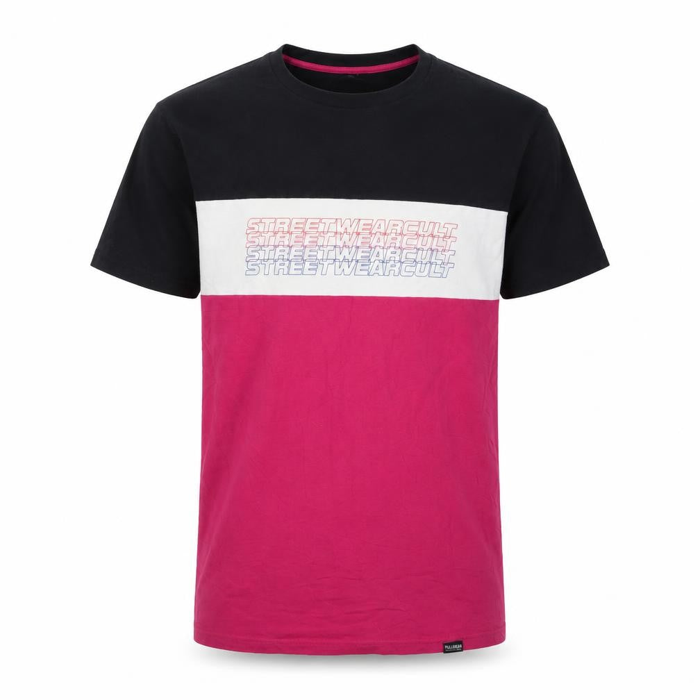 Pull&Bear Men's Multicoloured Streetwear Cult T-Shirt Size S
