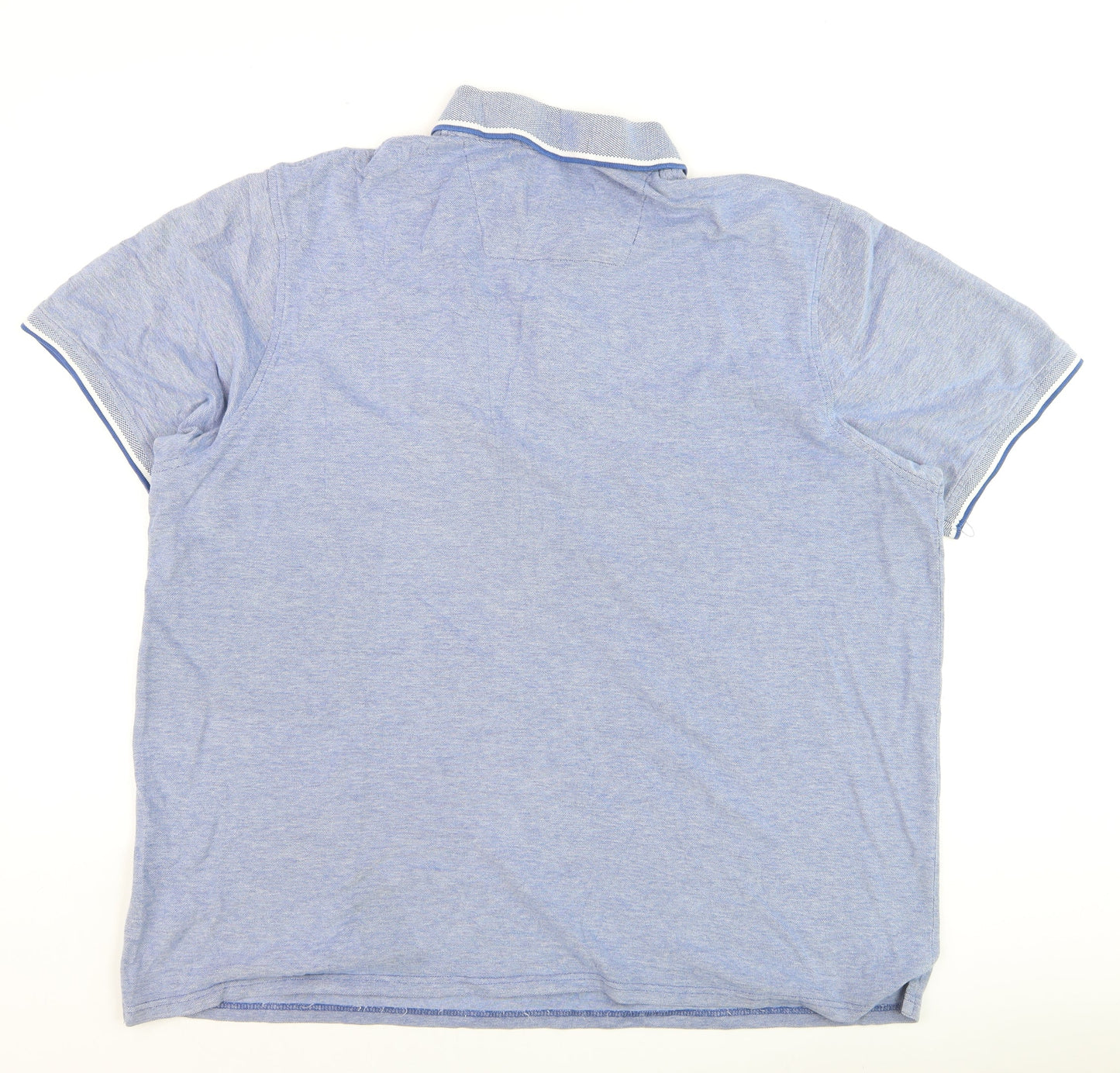 Maine New England Men's Blue Cotton Polo Shirt XL Regular Fit
