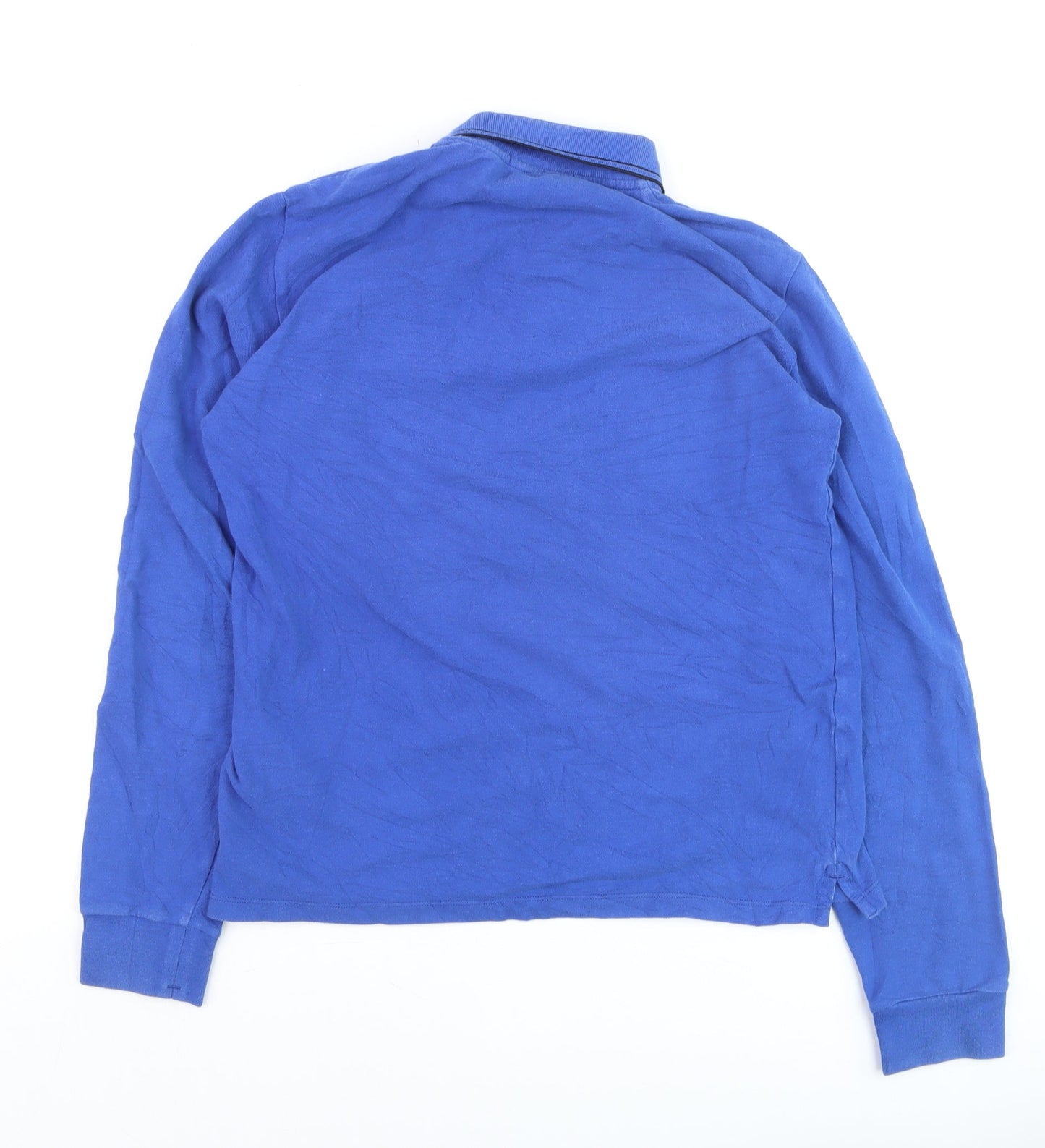 Stone Island Junior Blue Long Sleeve Polo Shirt Teen Size 14 170
