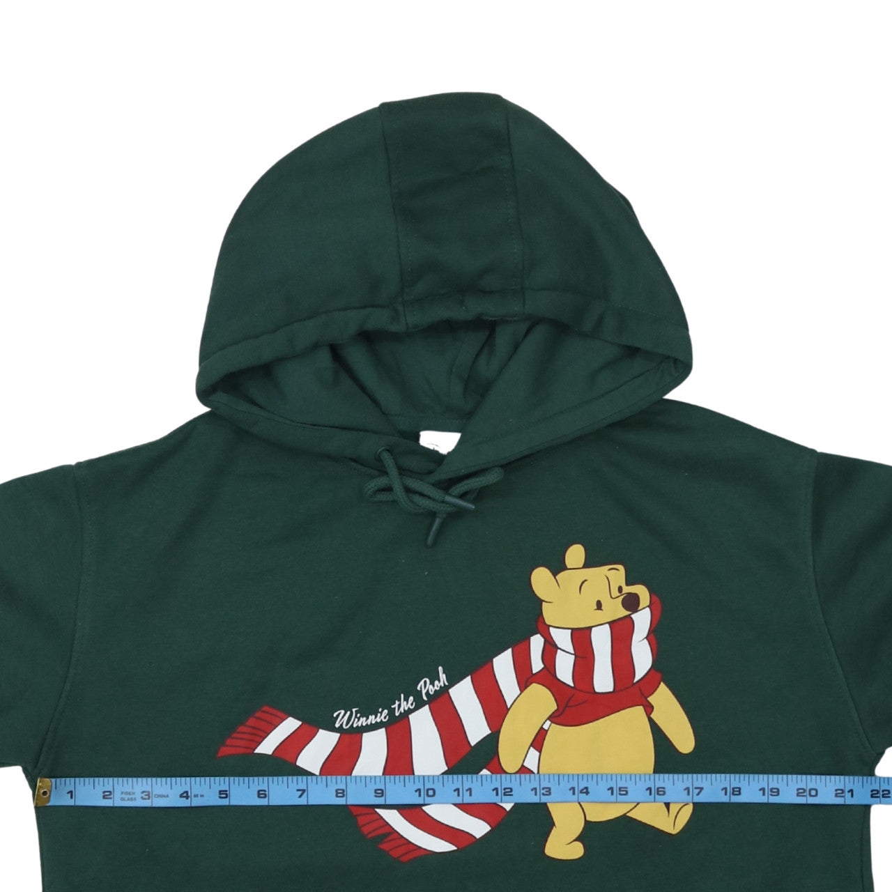 Disney Women Green Winnie the Pooh Pullover Hoodie Size 12/14