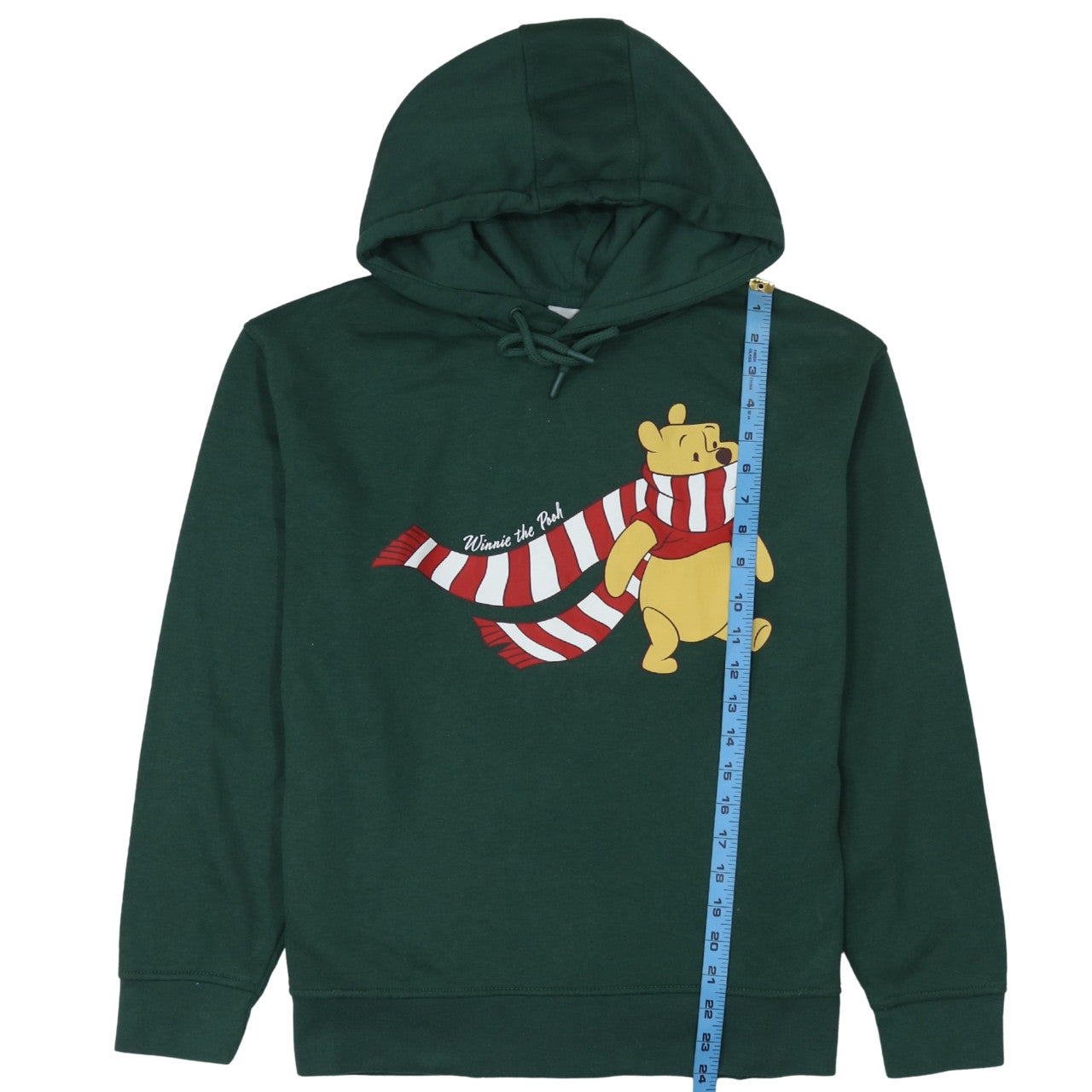 Disney Women Green Winnie the Pooh Pullover Hoodie Size 12/14
