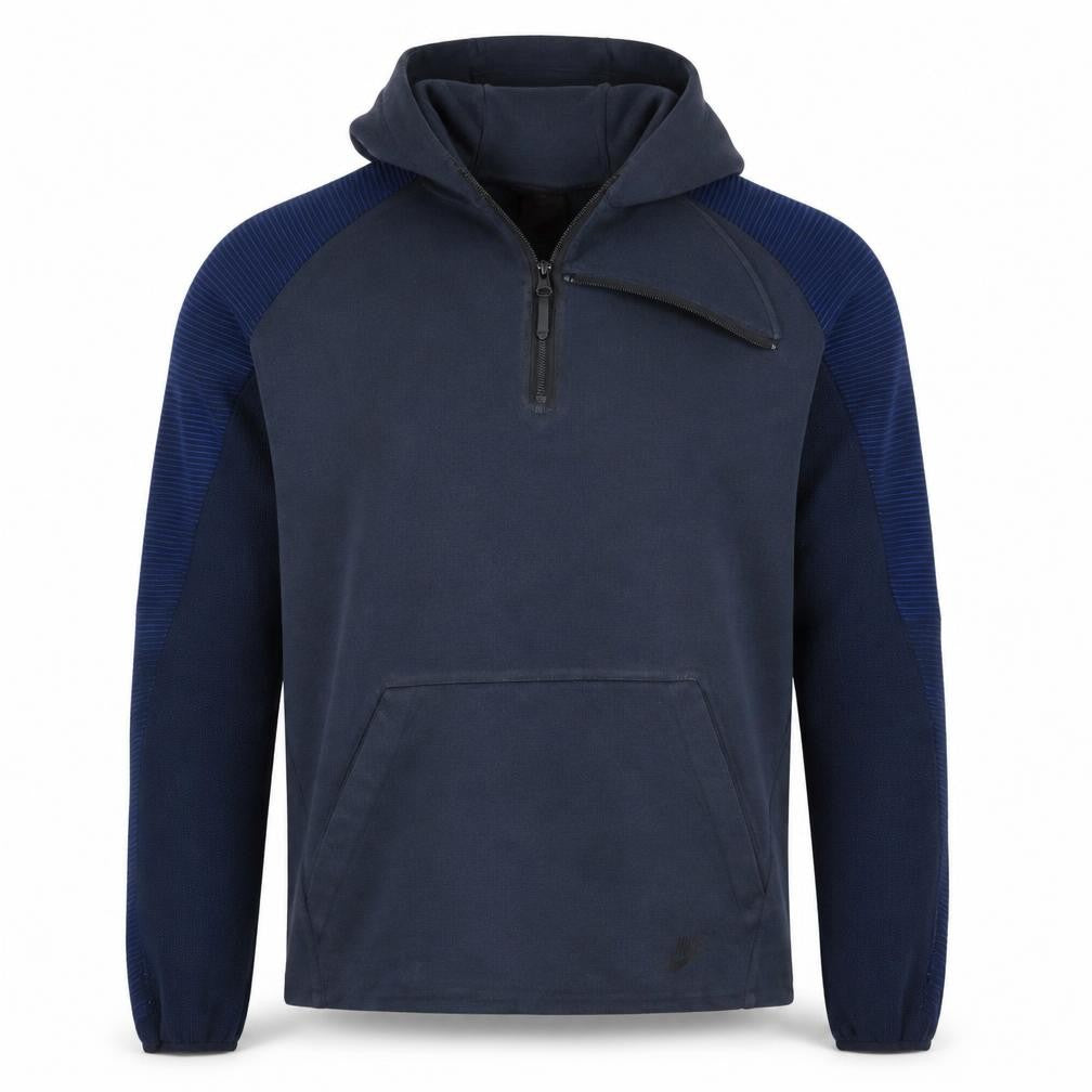 Nike Men's Blue 1/2 Zip Hoodie Size L Lightweight Fleece
