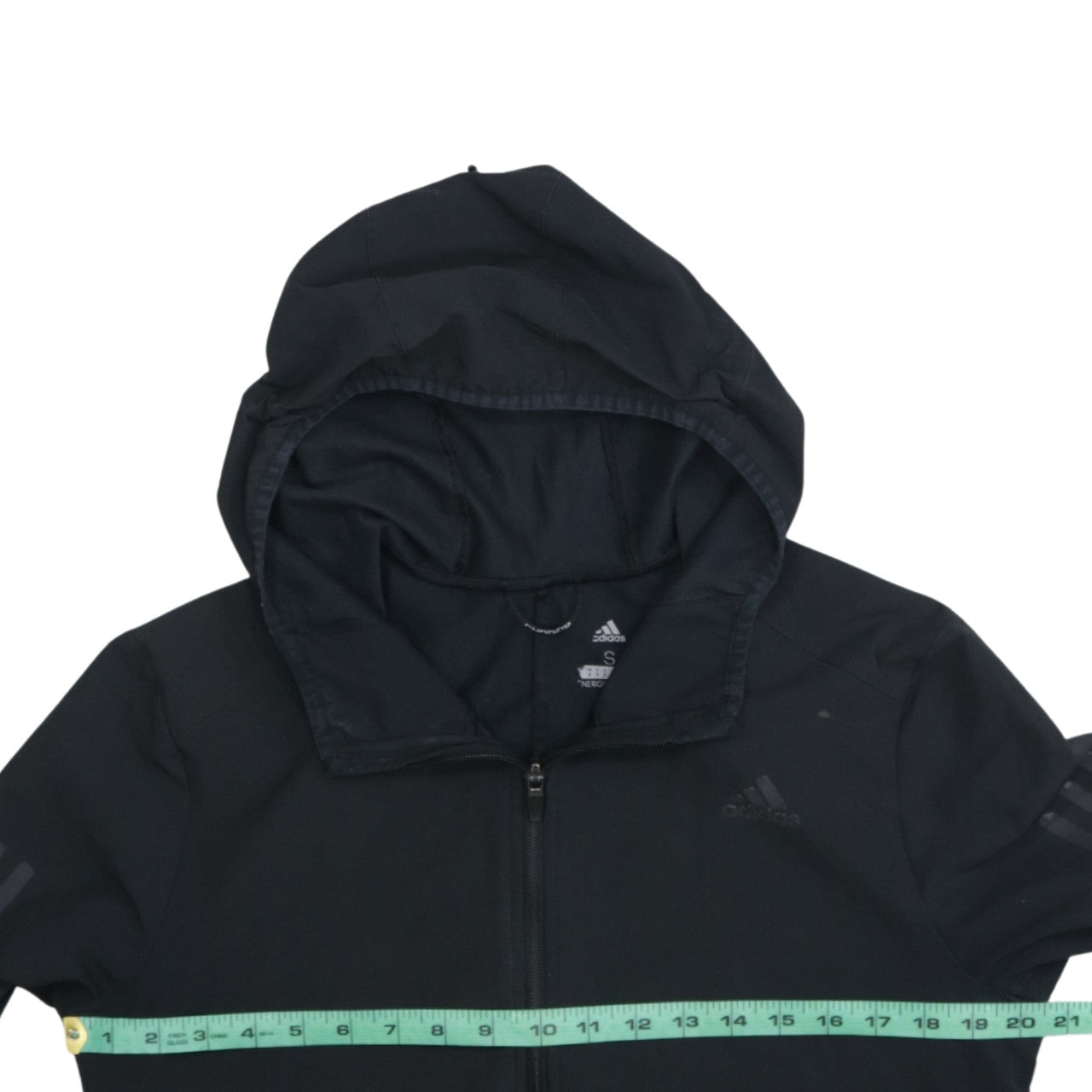 Adidas Men's Black Full Zip Running Hoodie Size S