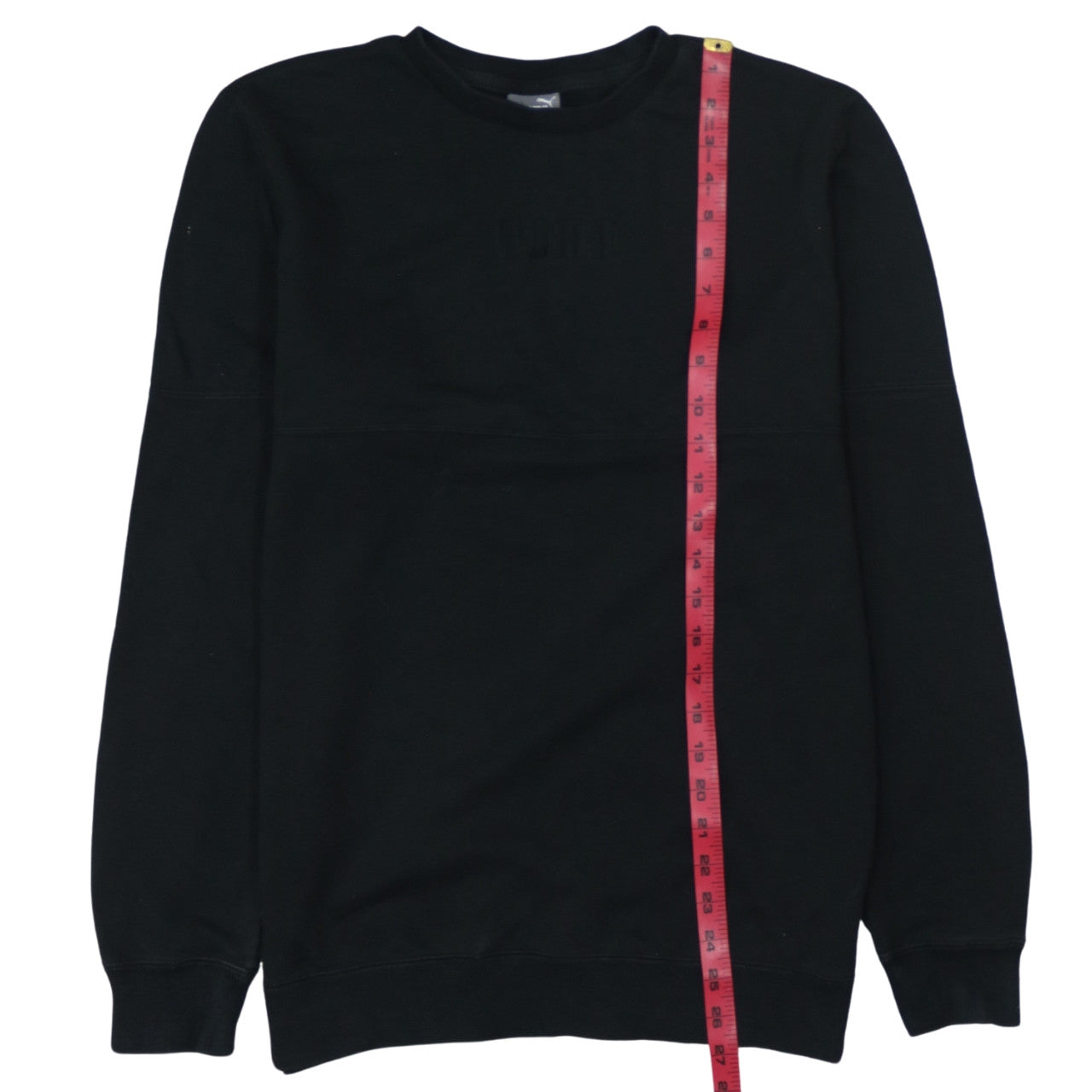 Puma Men's Black Small Crew Neck Pullover Sweatshirt