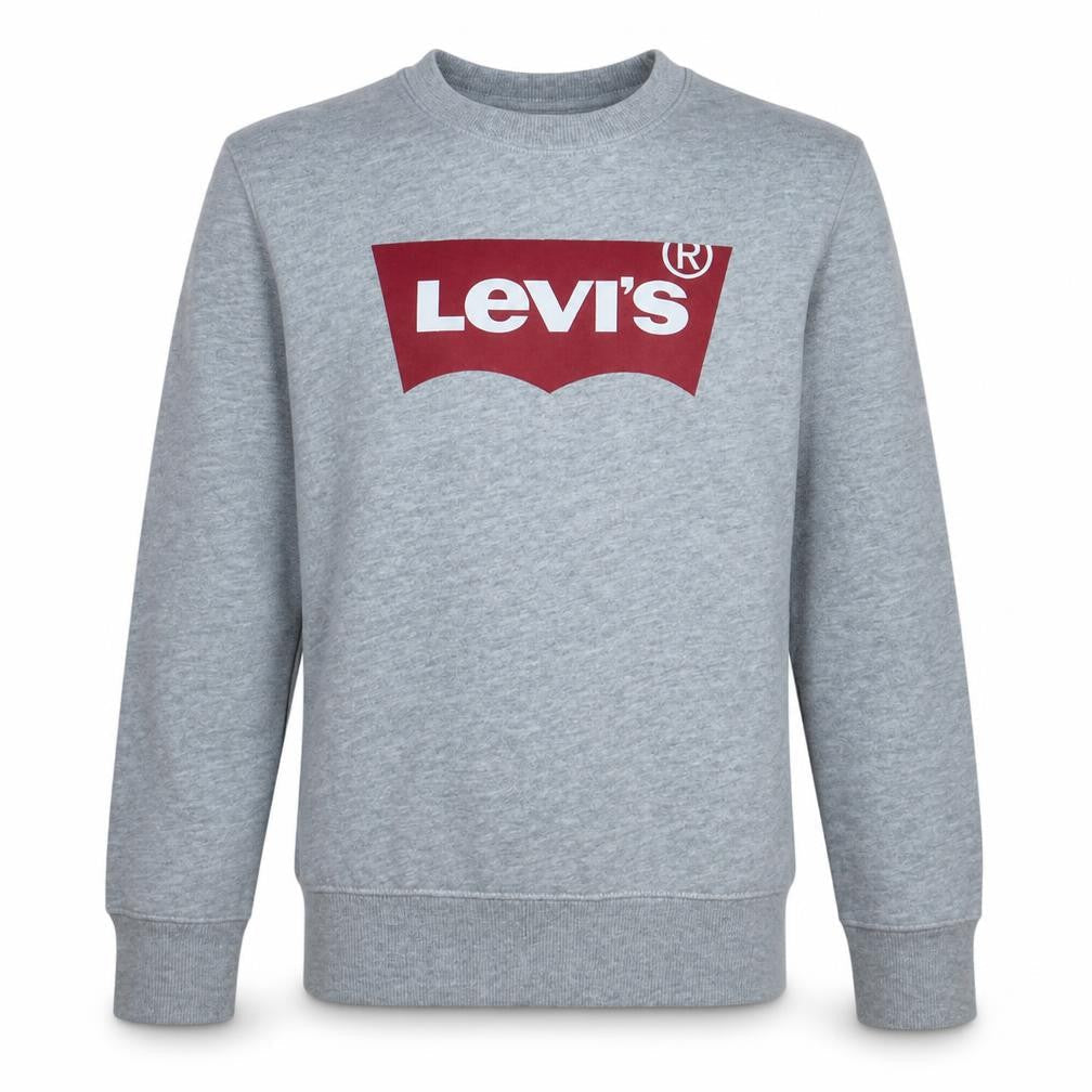 Levi's Boys Grey Crew Neck Logo Sweatshirt Size 12 Years Cotton Blend