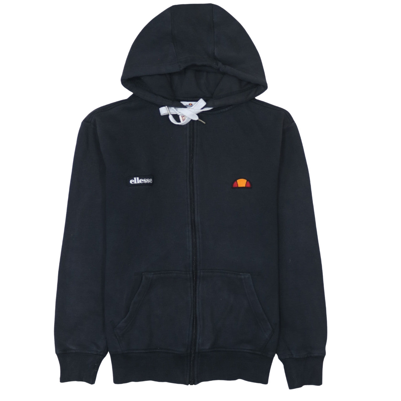 Ellesse Men's Black XS Full Zip Hoodie with Logo