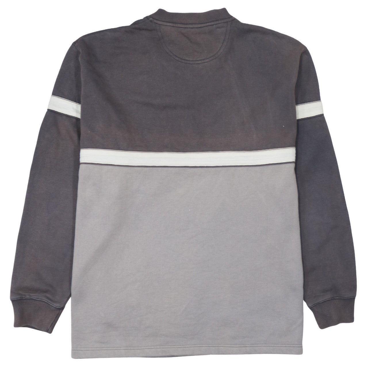 Schott NYC Mens Grey V-Neck Pullover Sweatshirt Size L Vintage