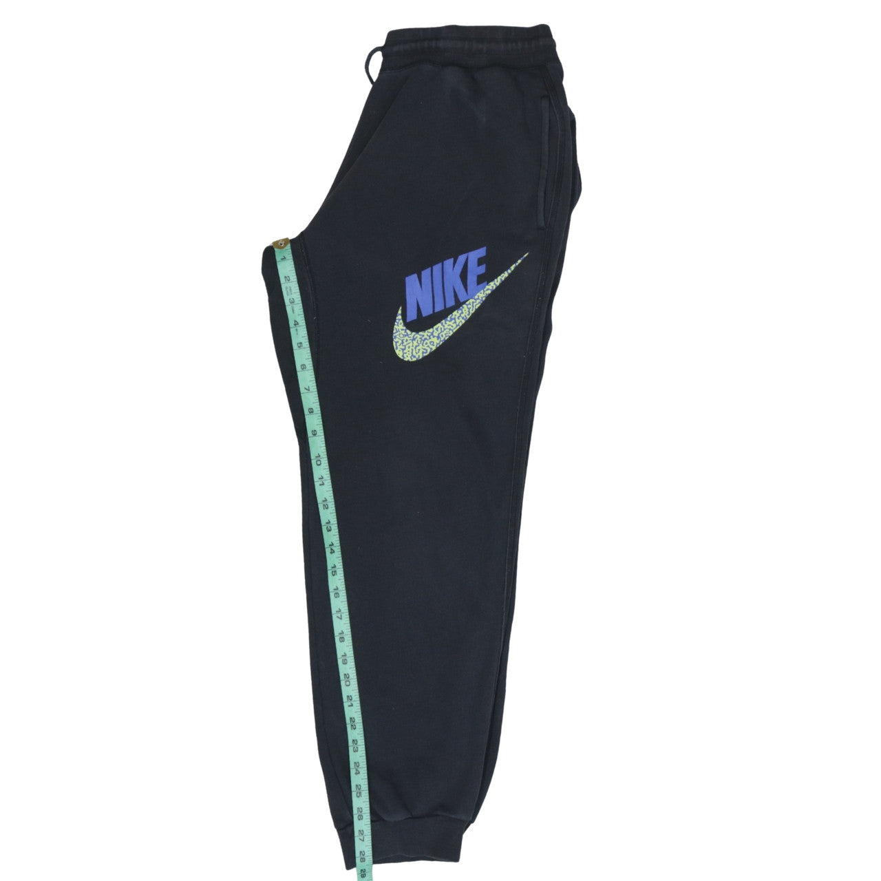 Nike Womens Black Jogger Sweatpants L with Logo Print
