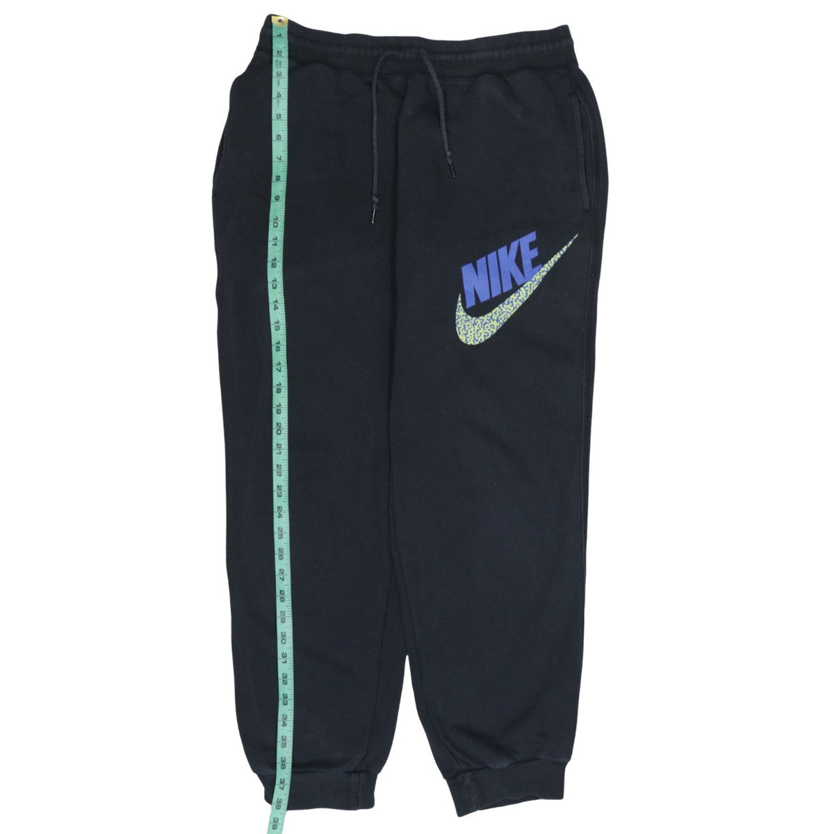Nike Womens Black Jogger Sweatpants L with Logo Print