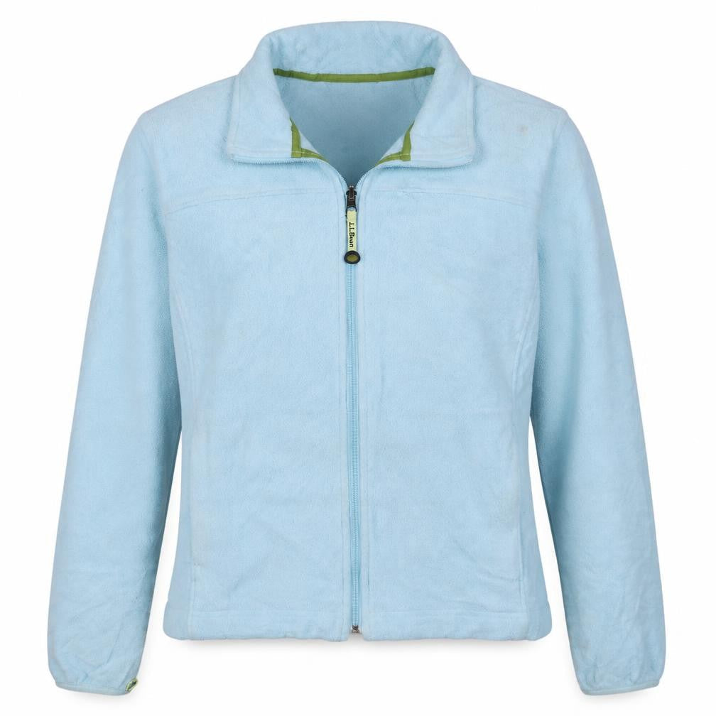 L.L.Bean Women's Blue Fleece Full Zip Jacket Size M Regular