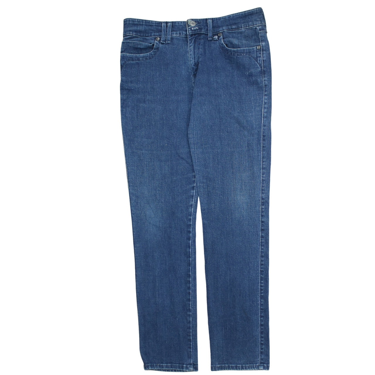 Levi's Women's Blue Mid Rise Skinny Jeans Size 12 Slim Fit Denim