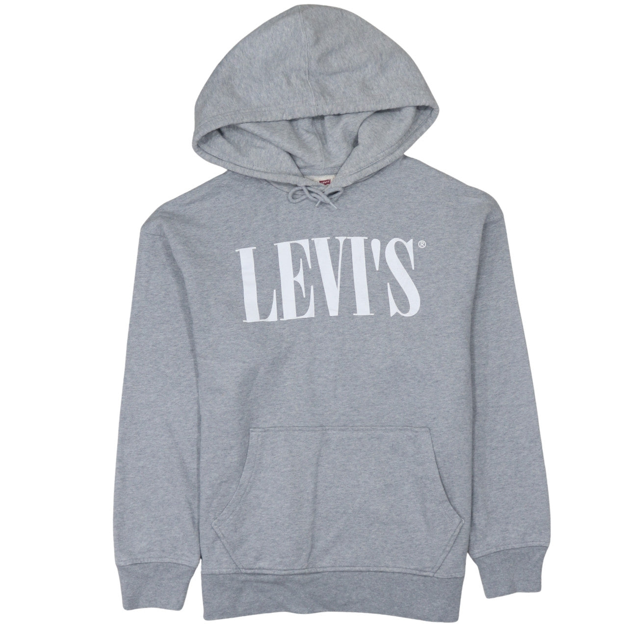 Levi's Men's Grey Small Relaxed Fit Pullover Hoodie Sweatshirt
