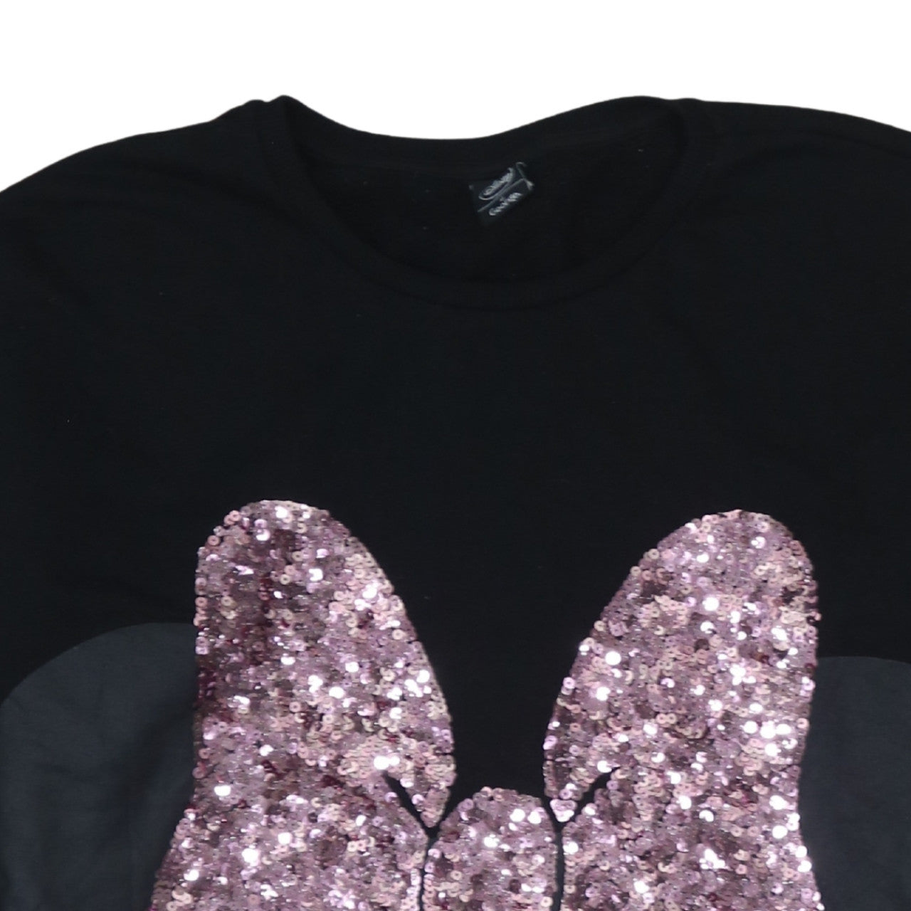 Disney at George Womens Black Sequin Minnie Sweatshirt UK 20-22