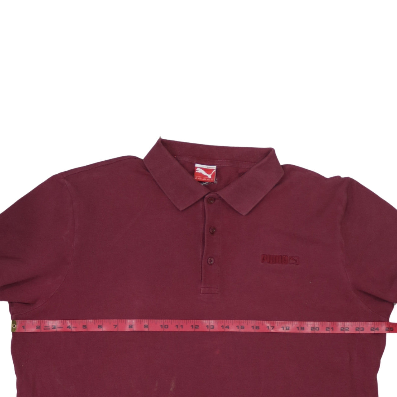 Puma Men's Maroon Cotton Short Sleeve Polo Shirt XXL