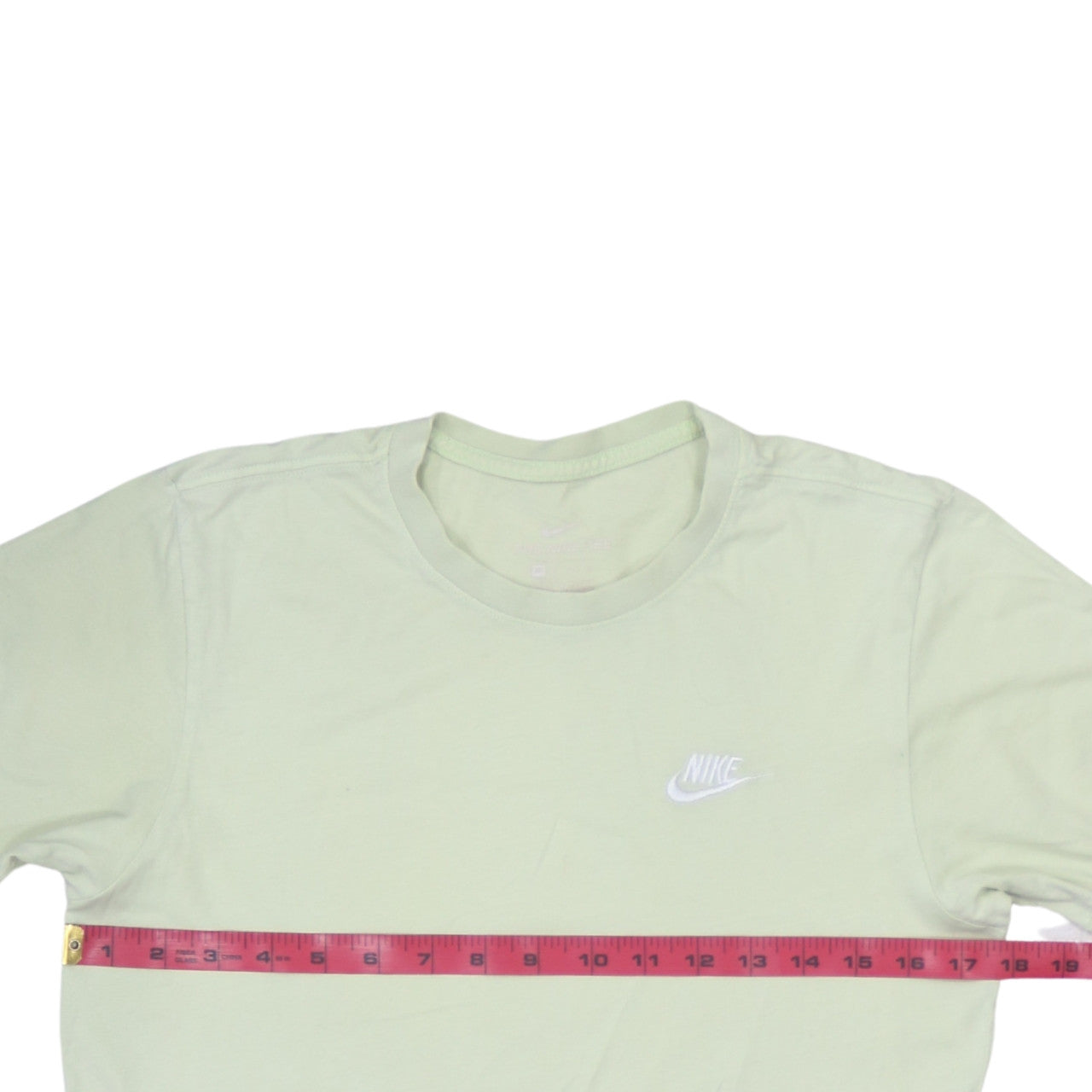 Nike Men's Light Green XS Crew Neck Cotton T-Shirt