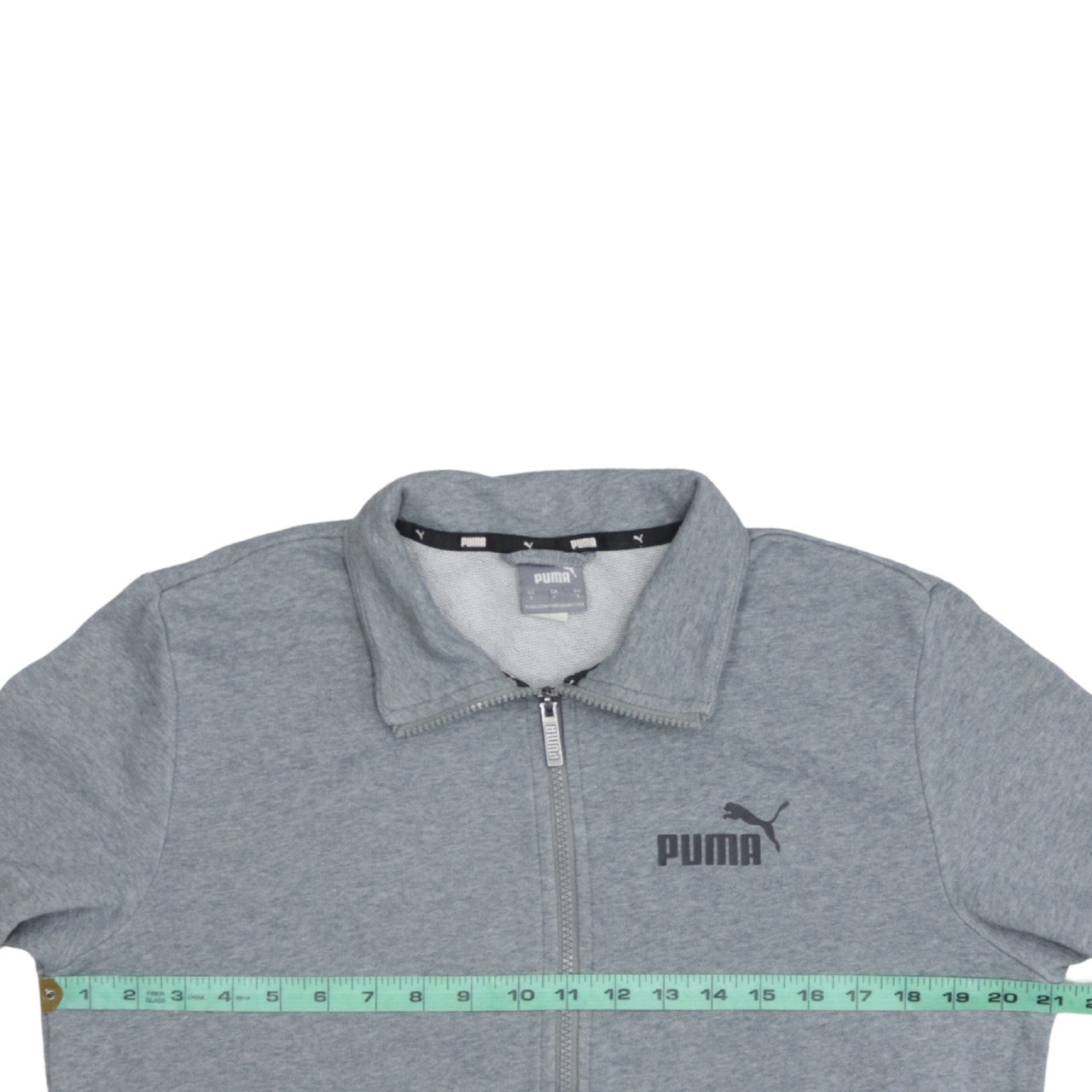 Puma Men's Grey Full Zip Sweatshirt Size S Regular Fit