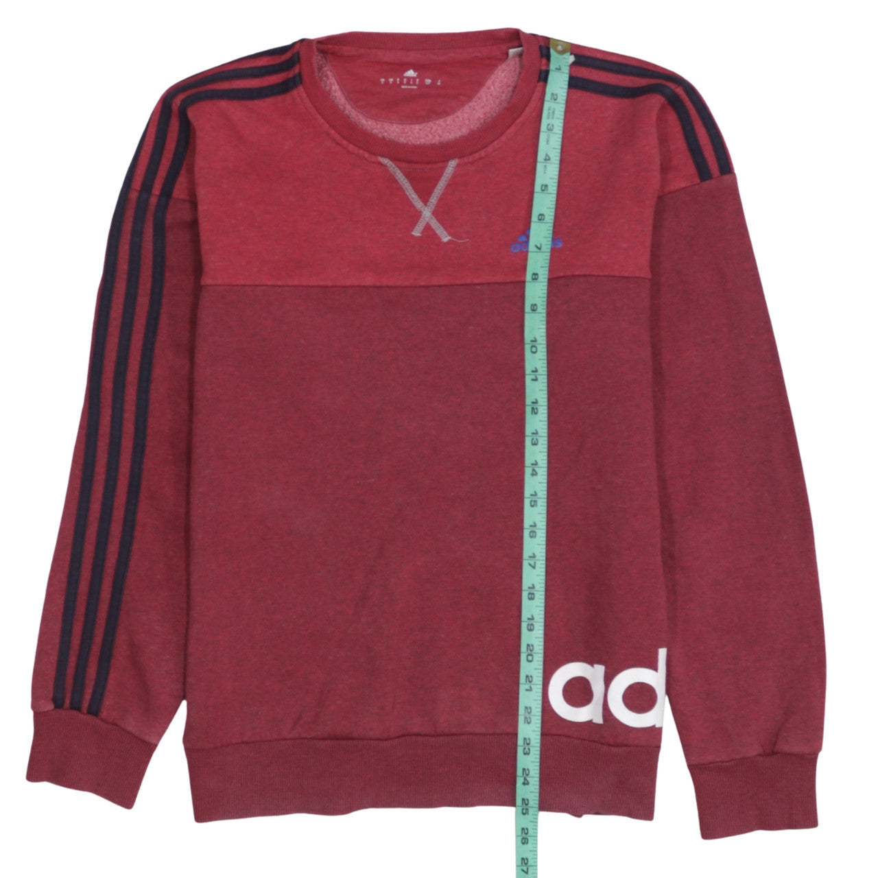 Adidas Men’s Red Crew Neck Sweatshirt S Sports Pullover