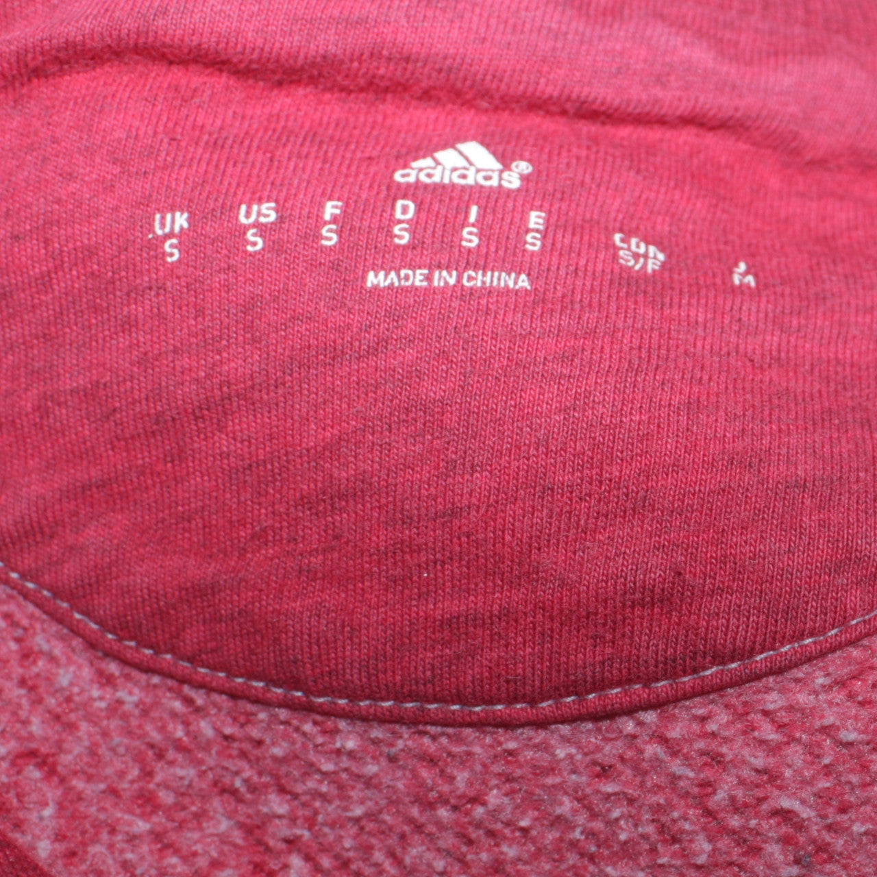 Adidas Men’s Red Crew Neck Sweatshirt S Sports Pullover