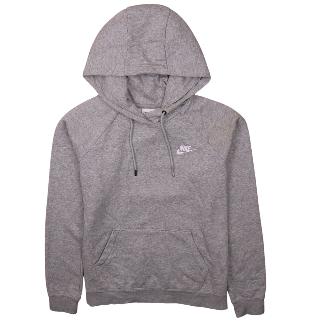 Nike Men's Grey Pullover Hoodie M Regular Fit Fleece Sweatshirt