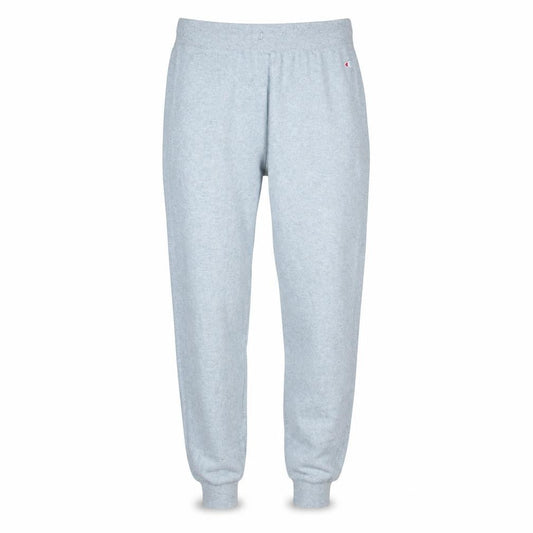 Front view of Champion Men's Grey Medium Sweatpants Elastic Waist Jersey Cotton Blend