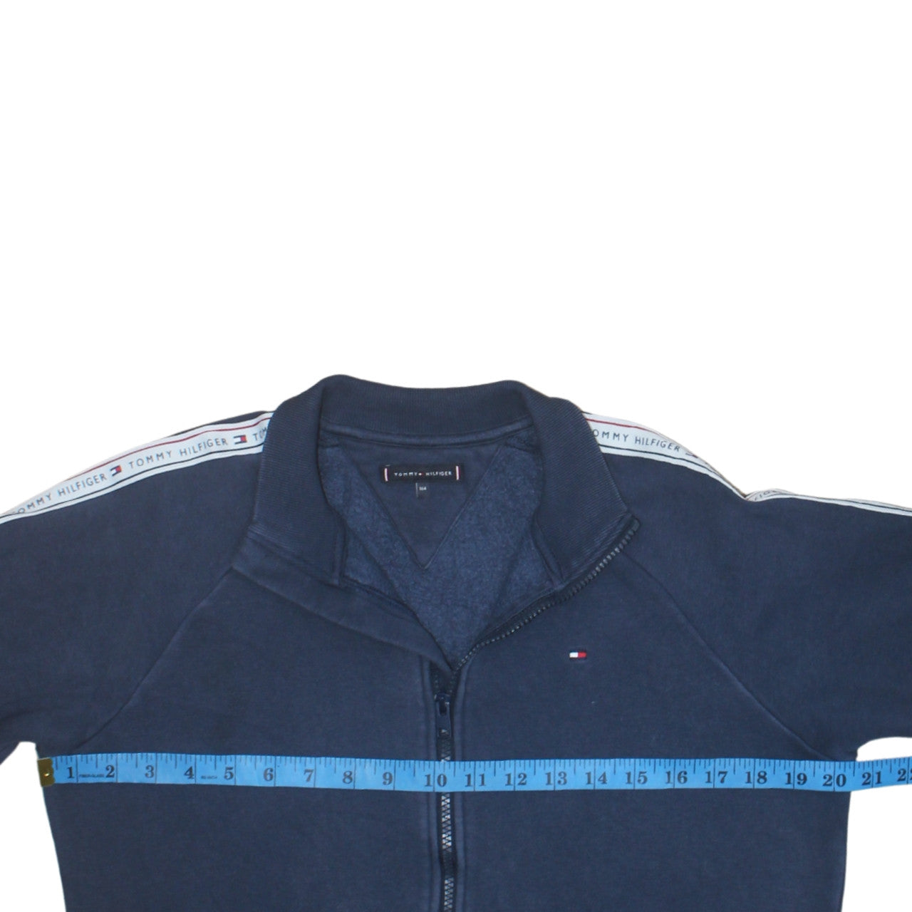 Tommy Hilfiger Boys Blue Track Jacket Size 164 Zip-Up Fleece Full Zip