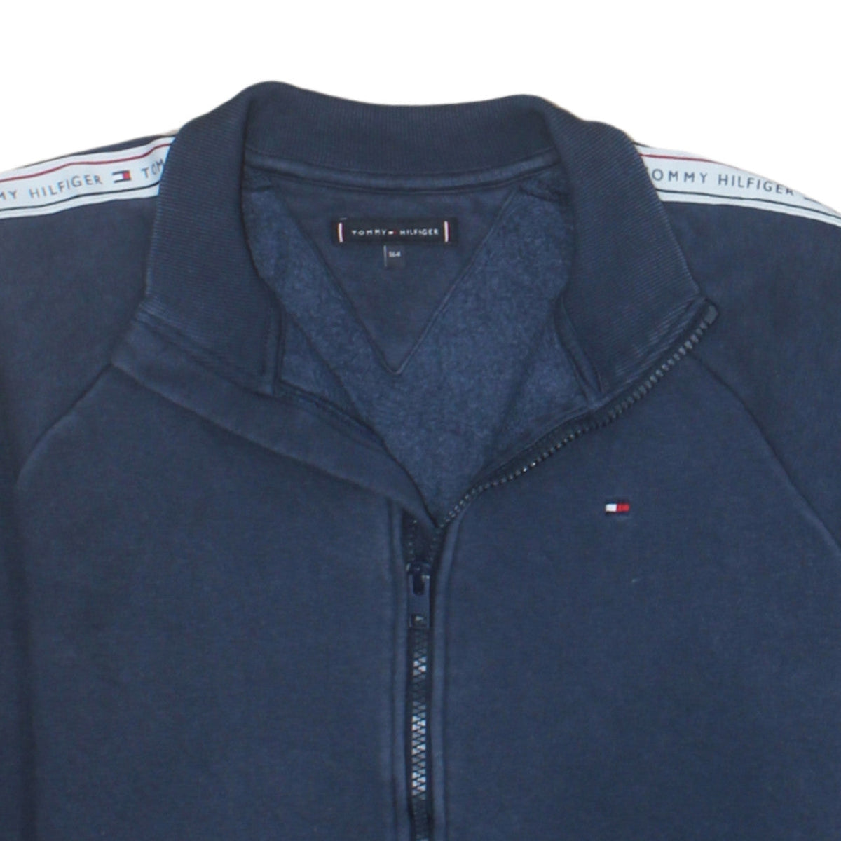 Tommy Hilfiger Boys Blue Track Jacket Size 164 Zip-Up Fleece Full Zip