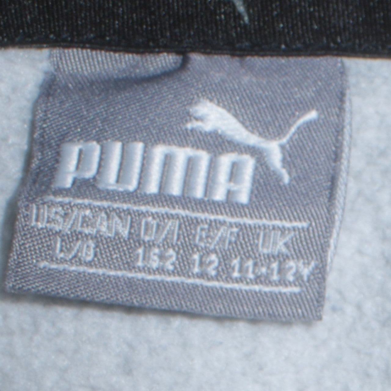 Puma Boys Grey Pullover Hoodie 11-12 Years Logo Graphic Sweatshirt