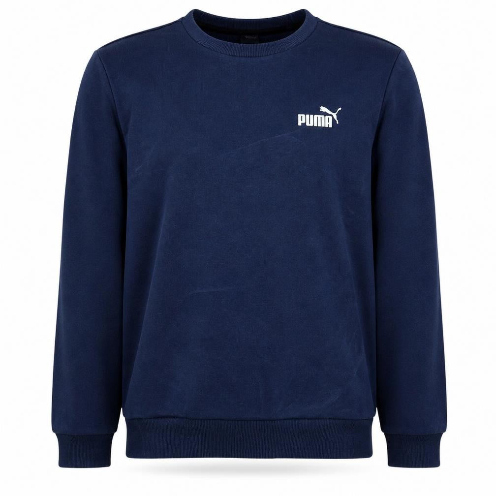Puma Mens Navy Blue Crew Neck Sweatshirt L Classic Fit