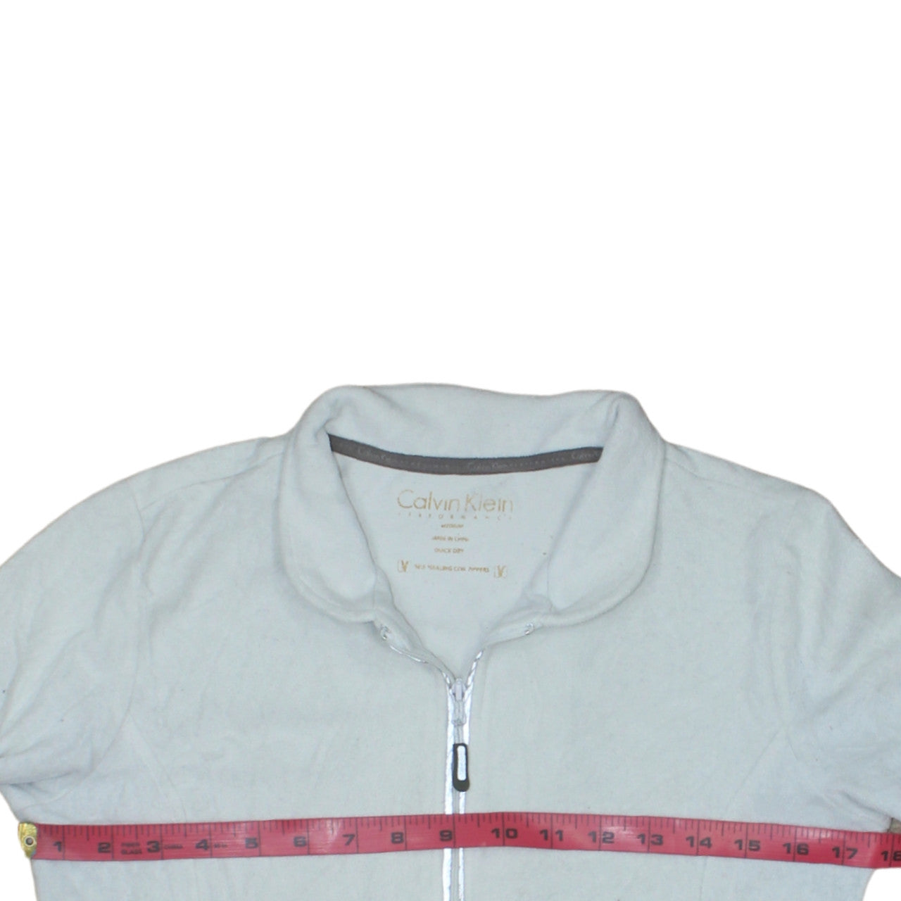 Calvin Klein Performance Men's Grey 1/2 Zip Pullover Sweatshirt Medium Quick Dry
