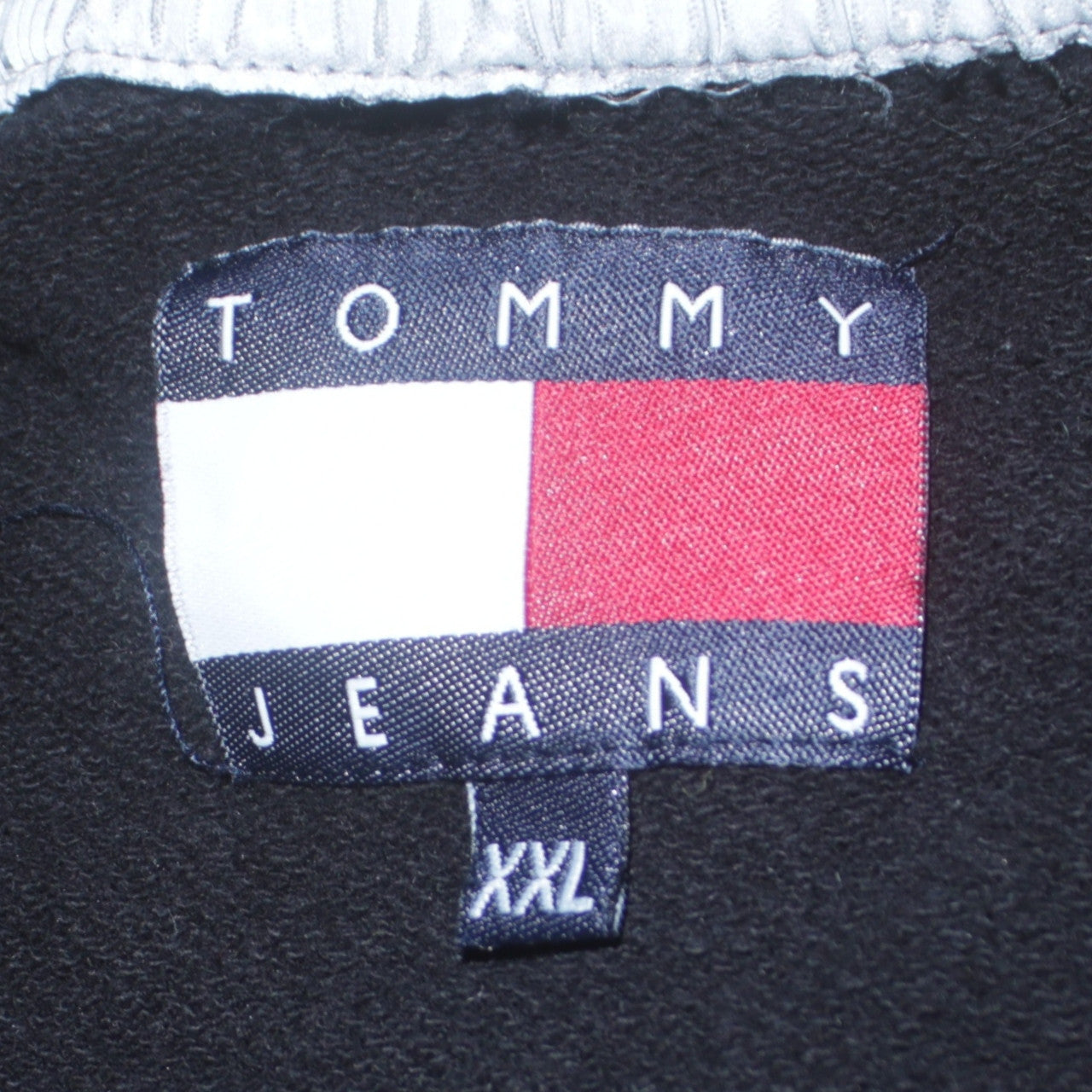 Tommy Jeans Men's Black Embroidered Logo Sweatshirt XXL
