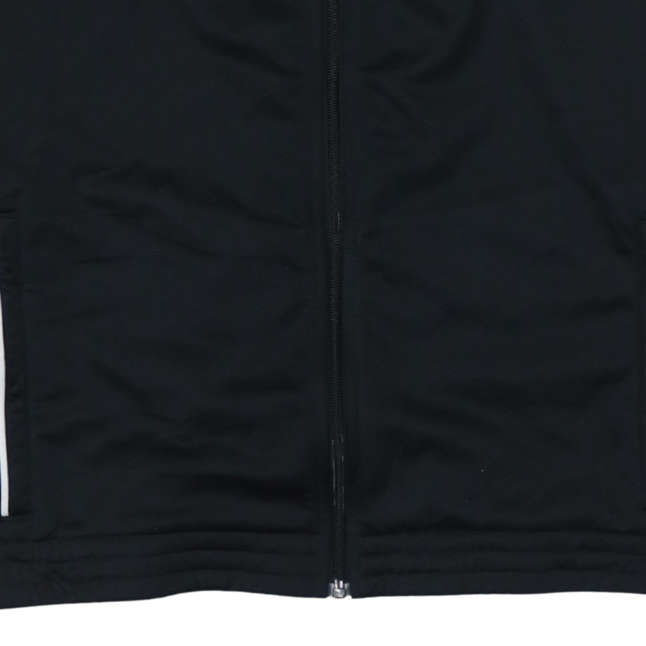 Adidas Men's Black Track Jacket L Full Zip Lightweight Sports Top