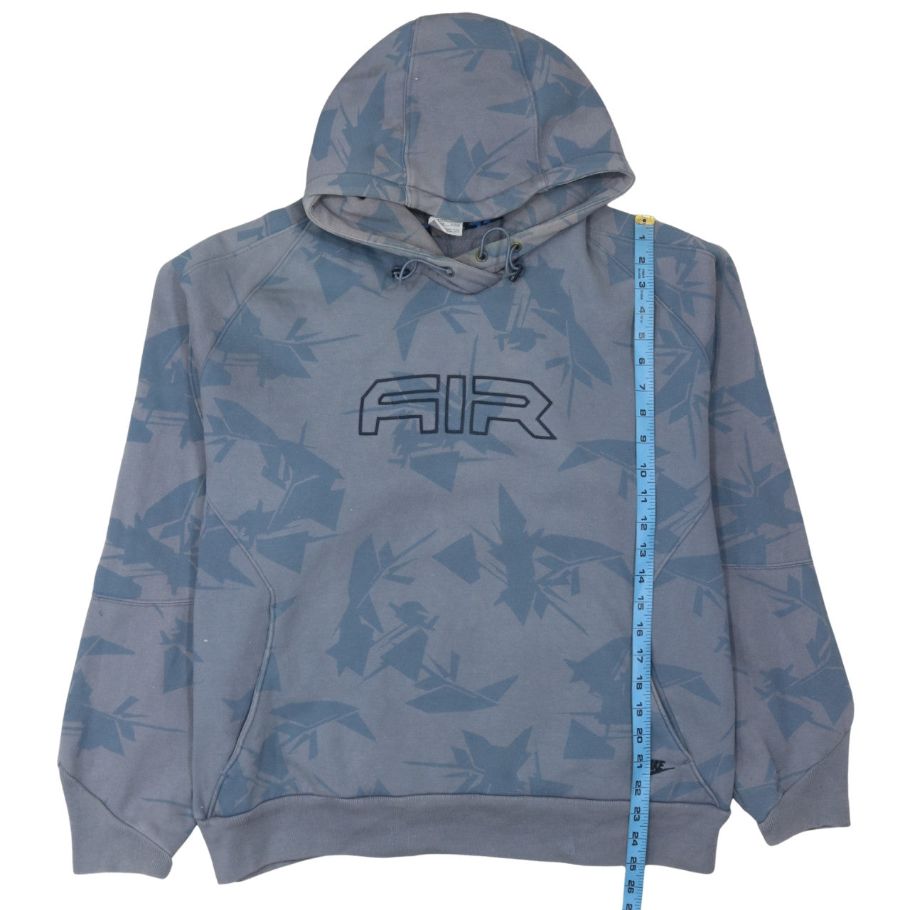 Nike Mens Blue Graphic Print Pullover Hoodie XL