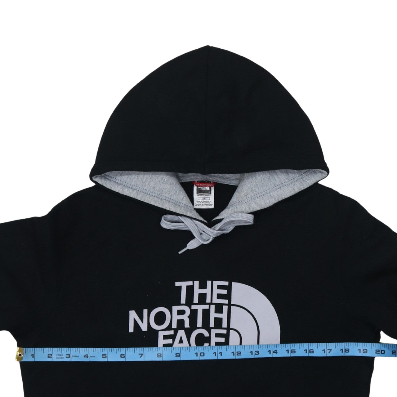 The North Face Men's Black Pullover Hoodie S Outdoor Logo Fleece