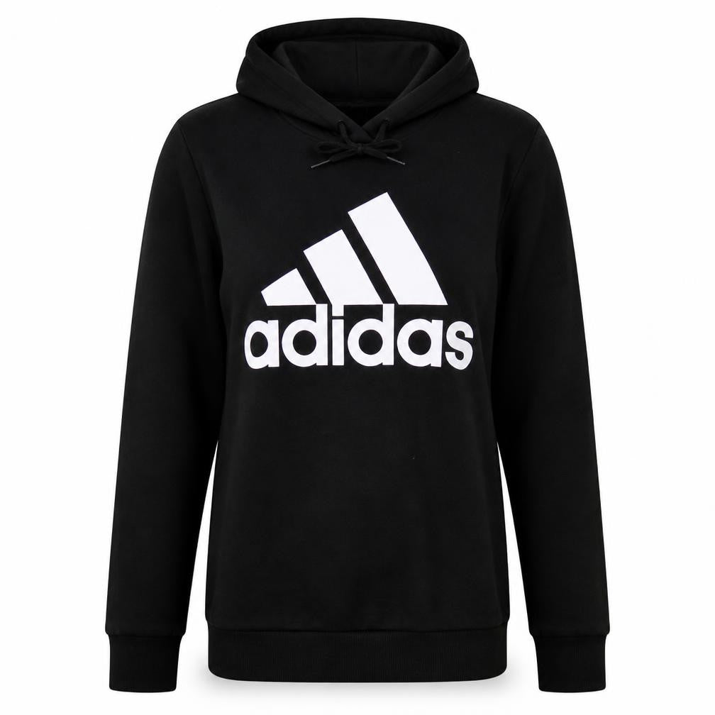 Adidas Women’s Black Pullover Hoodie L 16-18 Logo Sweatshirt